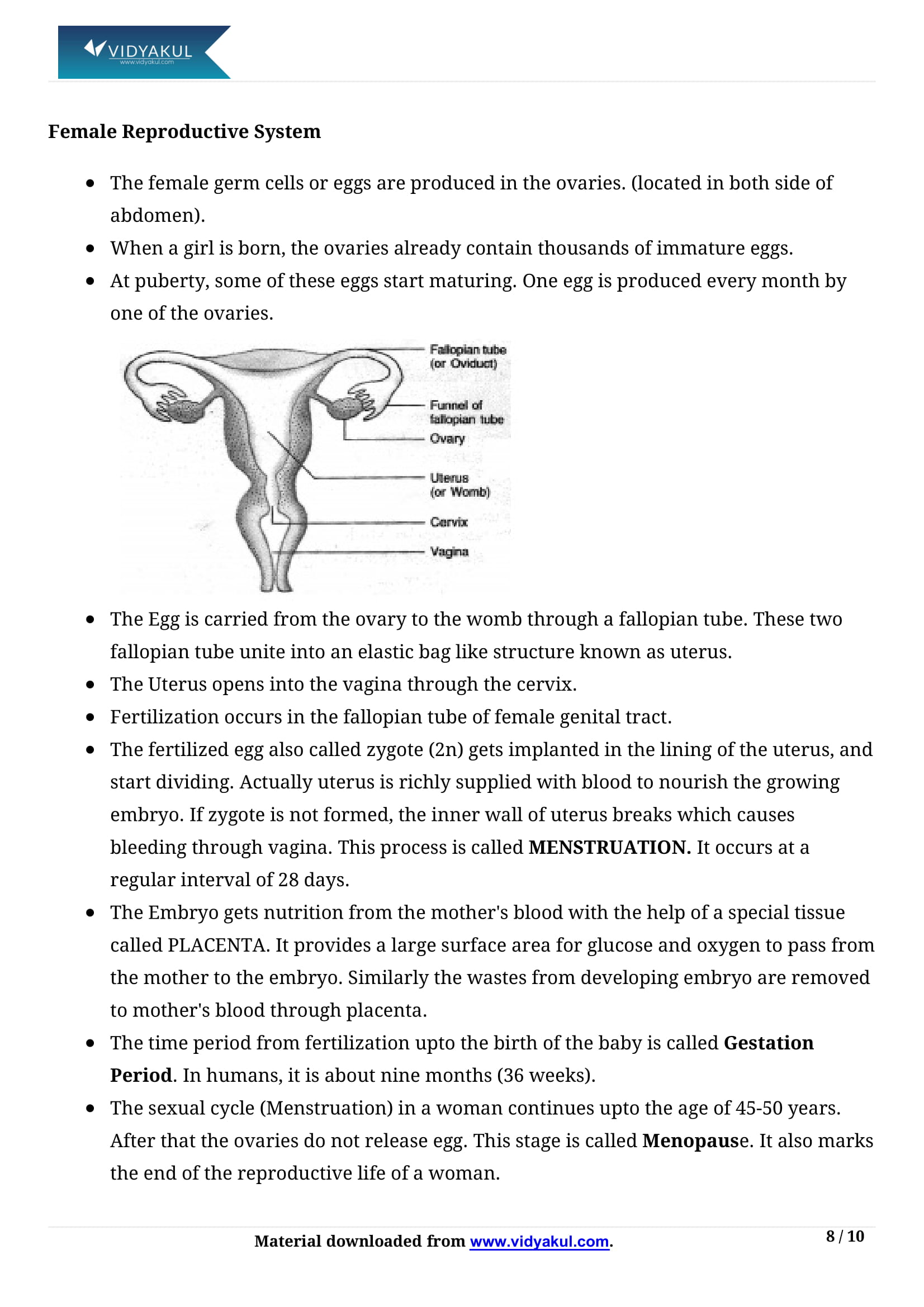 Class 10th Science How Do Organisms Reproduce Ncert Notes Cbse 2023 