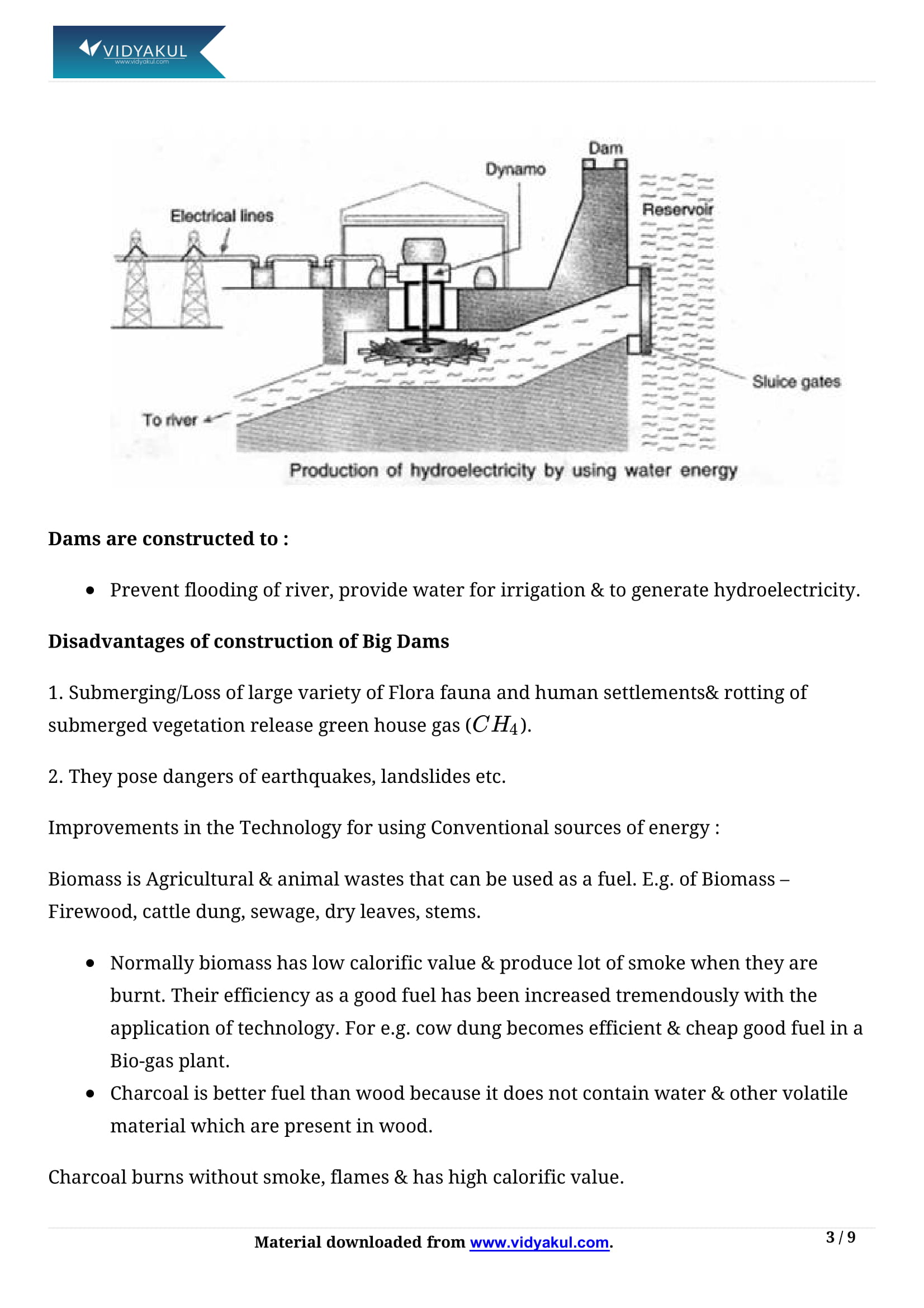 Class 10th Science Source of Energy NCERT Notes CBSE 2023