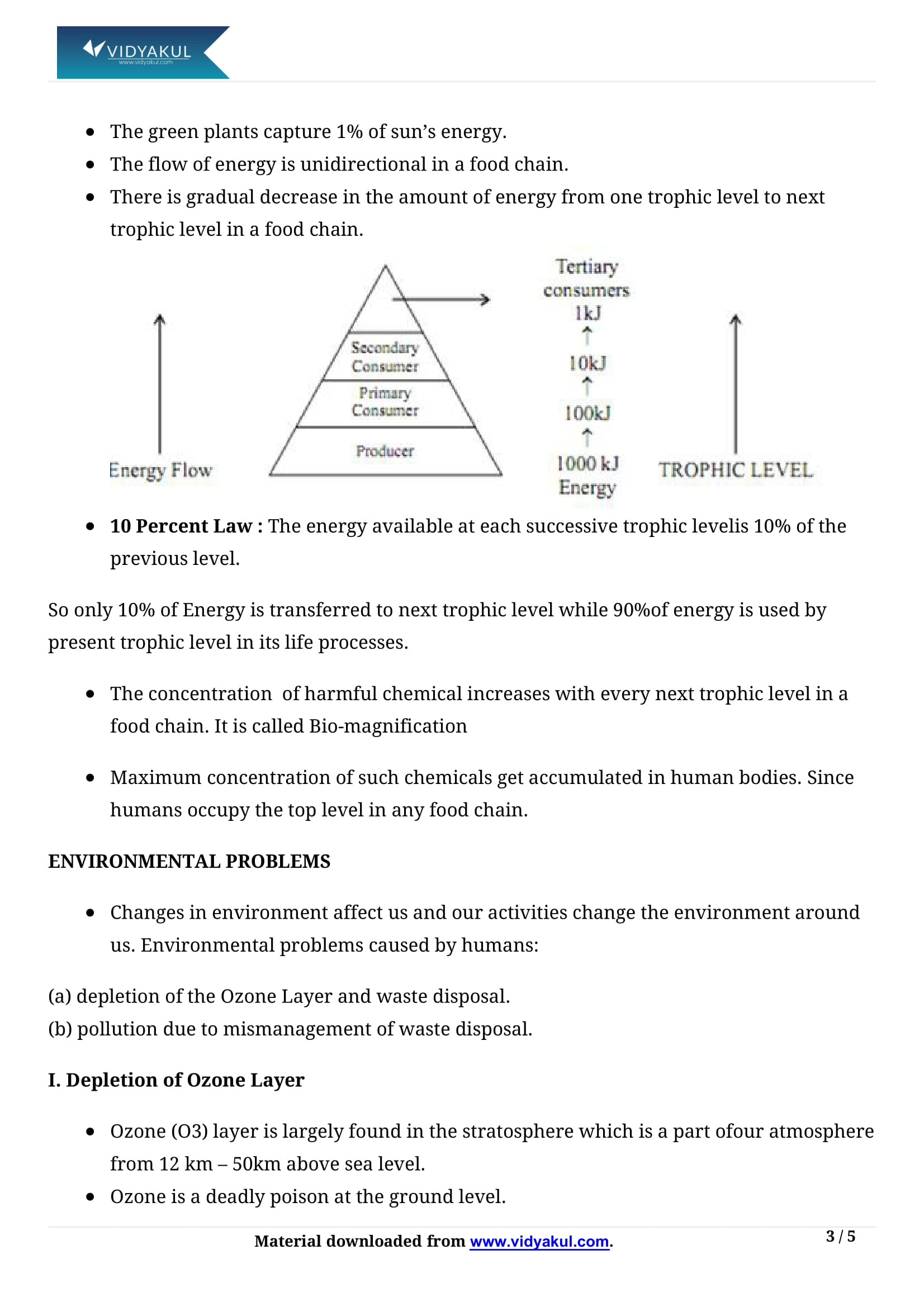 chapter 13 science class 10 notes our environment