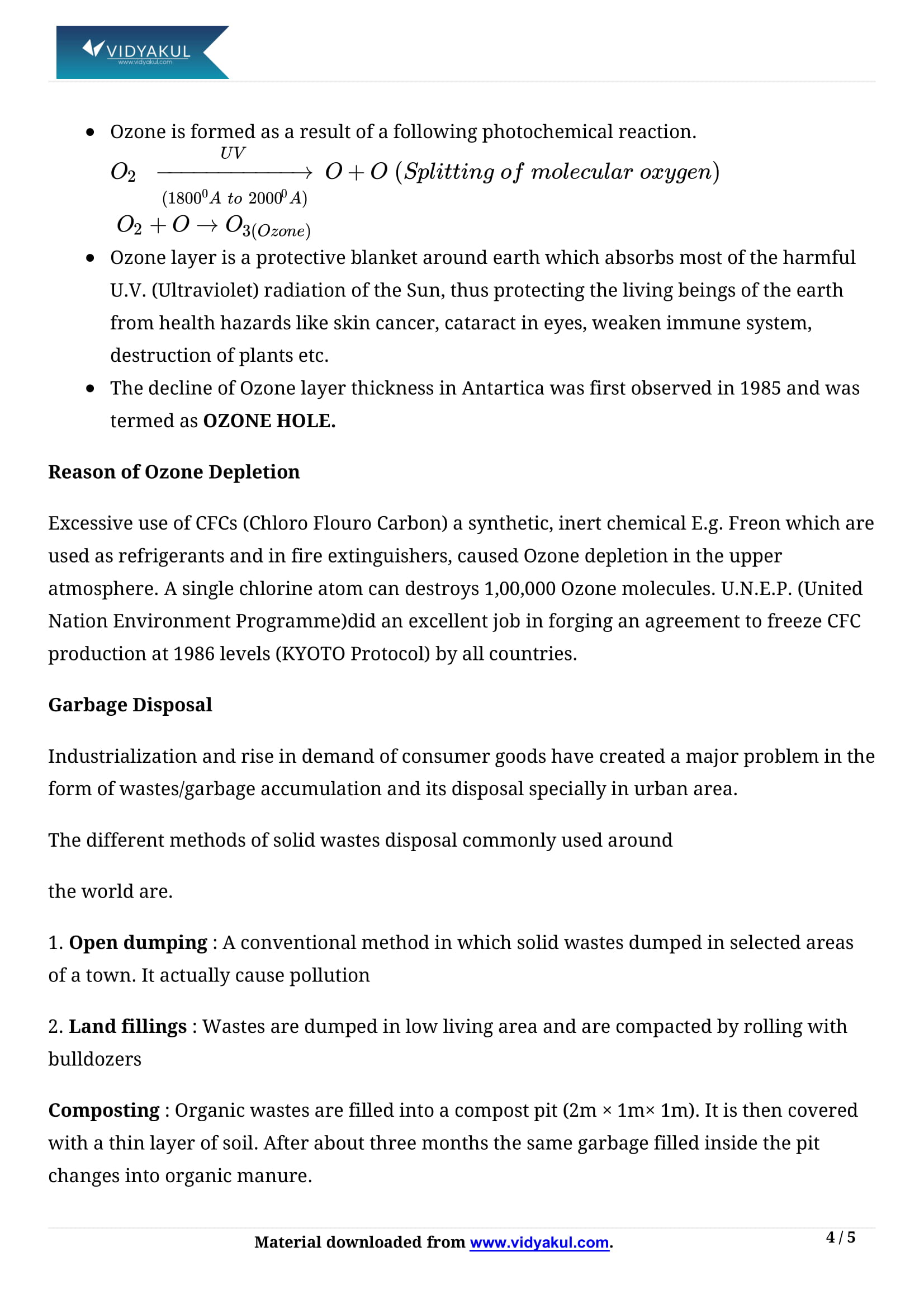 Our Environment Class 10 Science Notes Part - 4