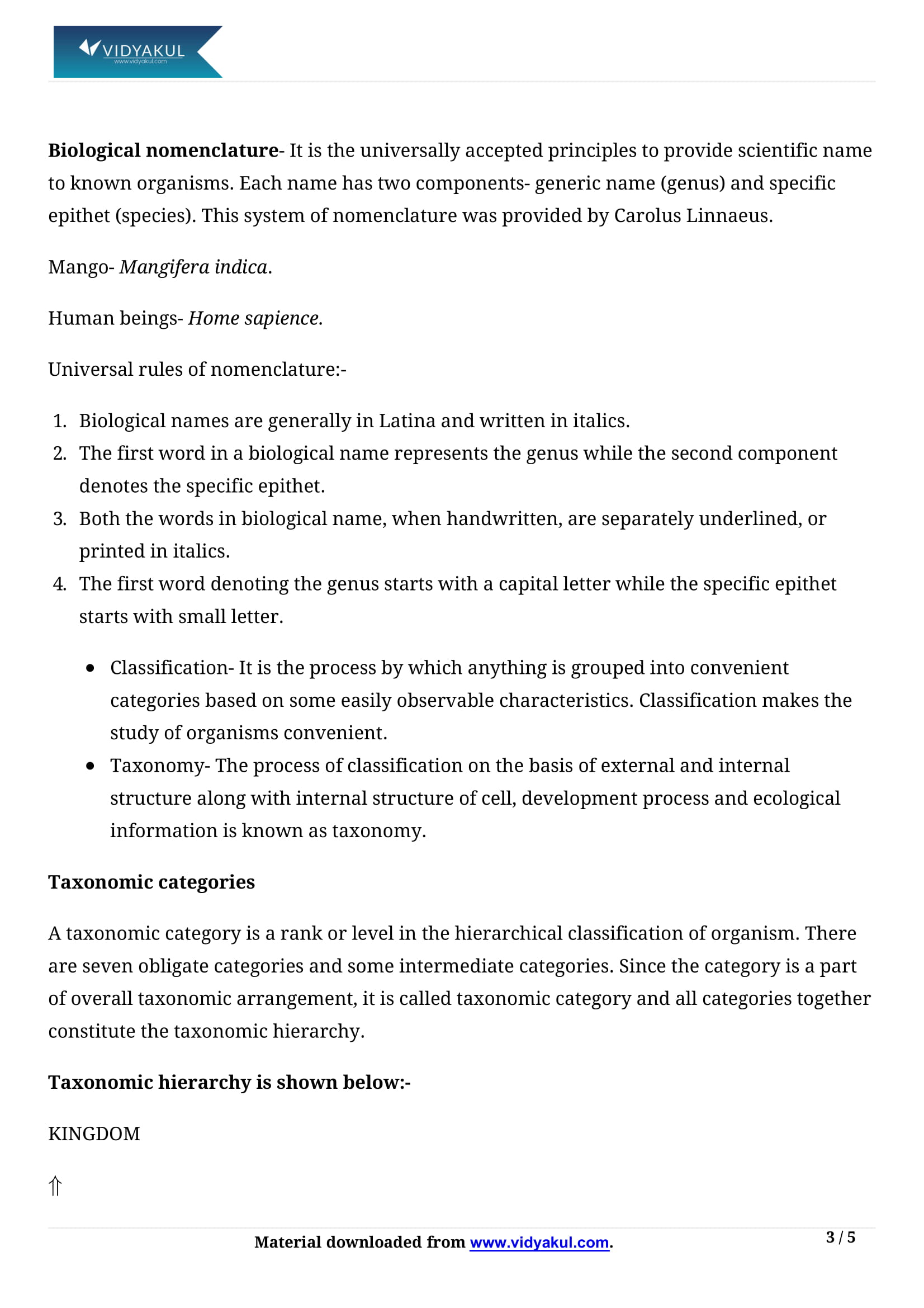 The Living World Class 11 Notes Vidyakul the-living-world-class-11-notes-vidyakul