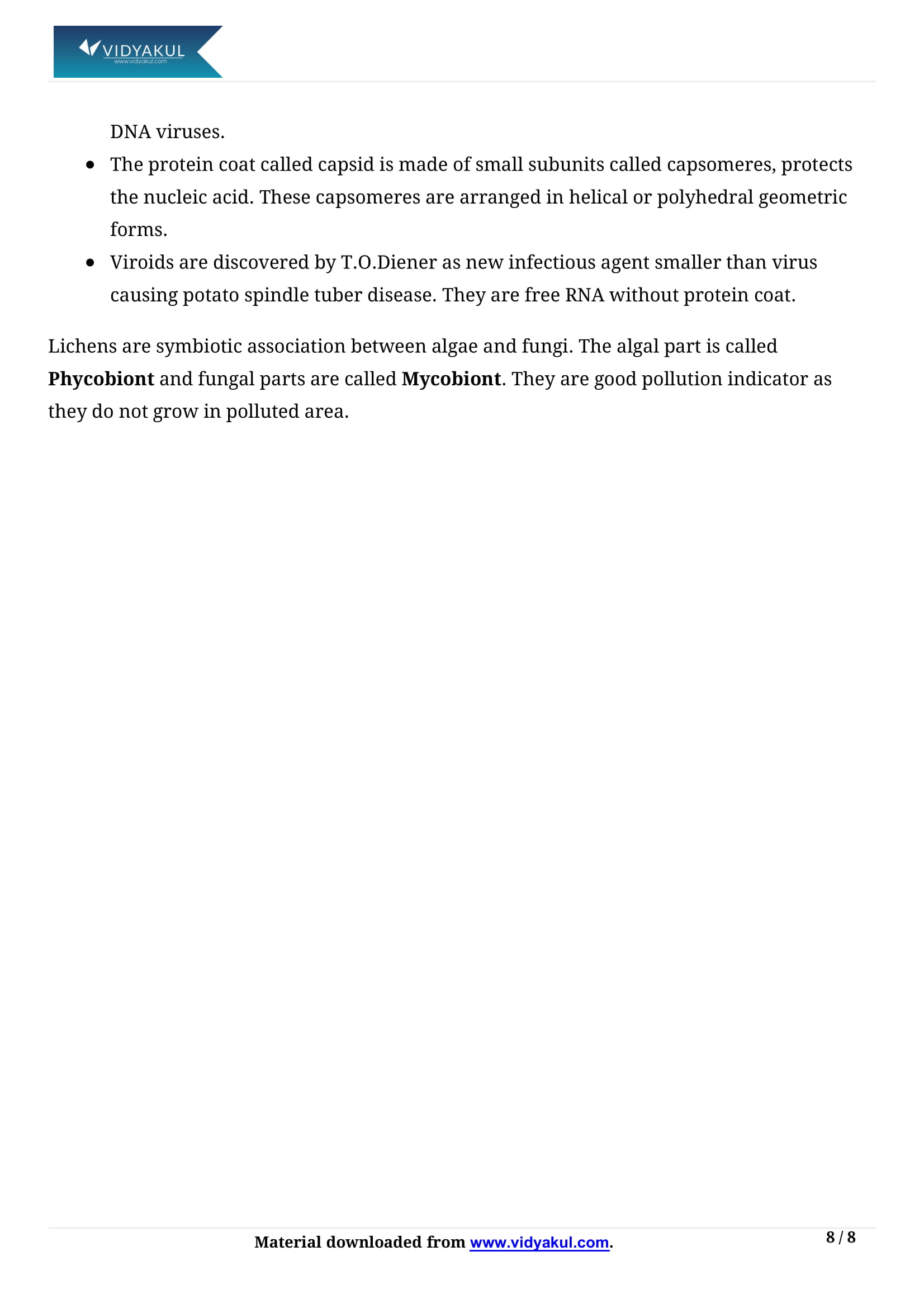 Biological Classification Class 11 Biology Notes Part - 8