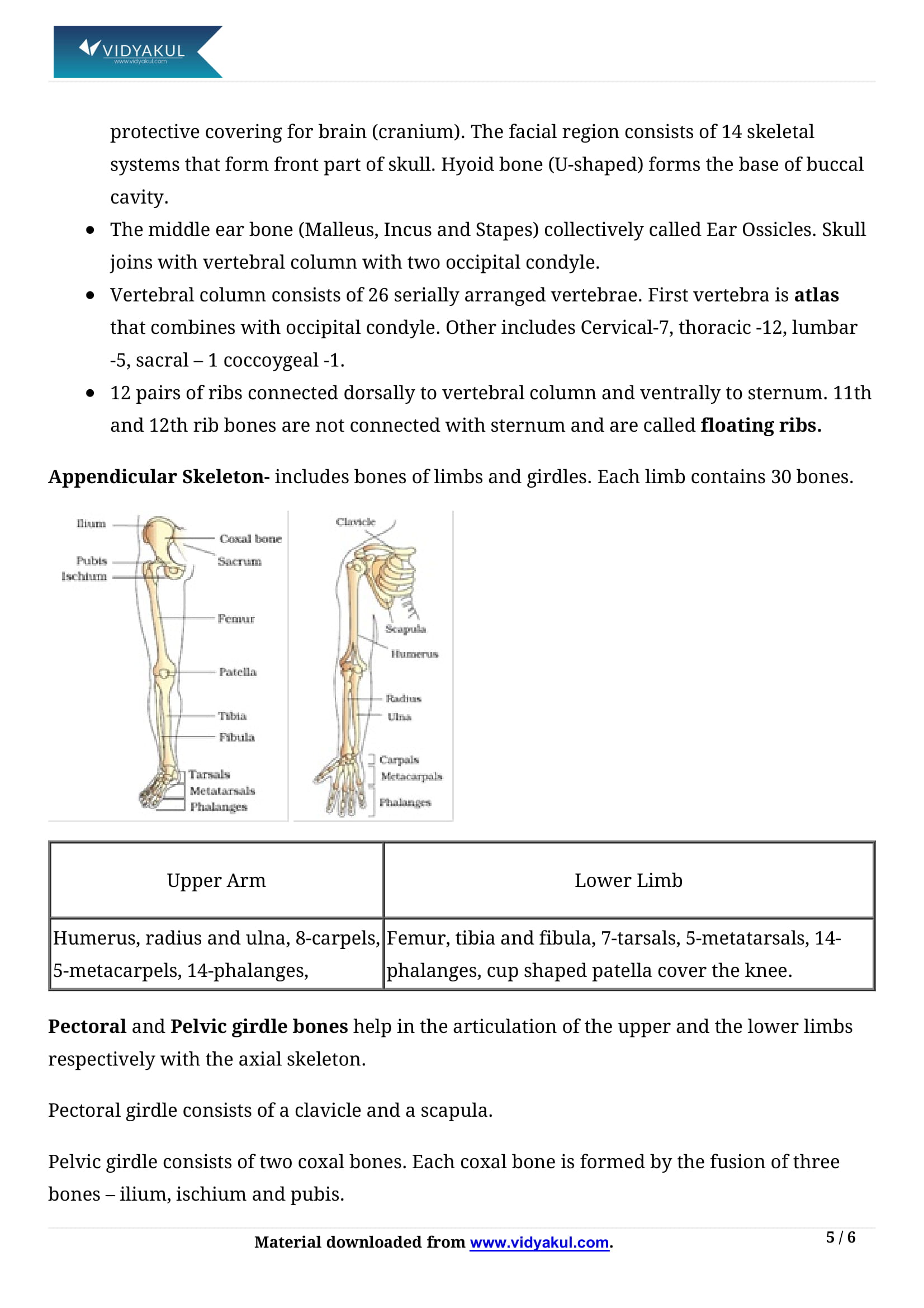 Locomotion and Movement Class 11 Biology Notes Part - 5