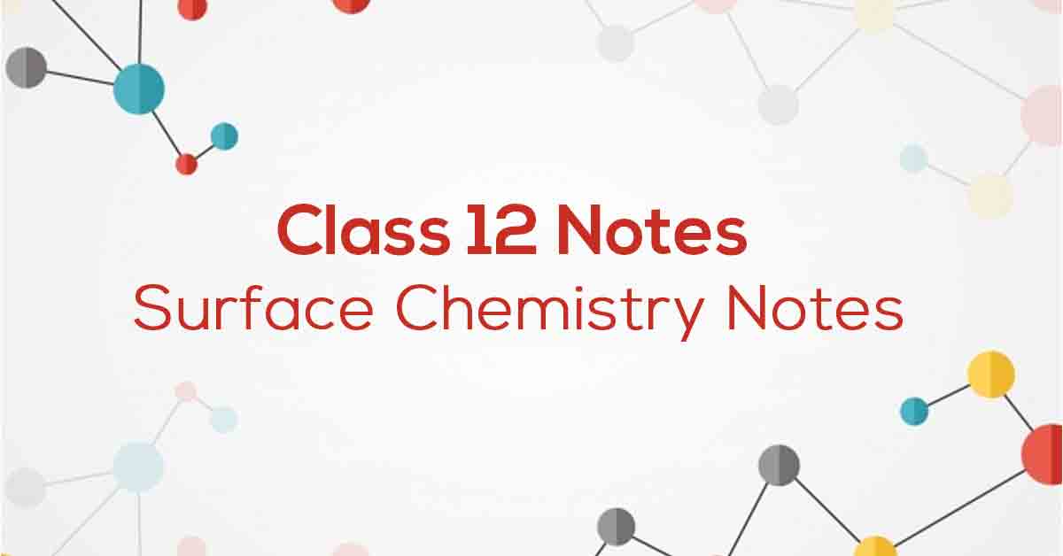 Surface Chemistry Class 12 Notes