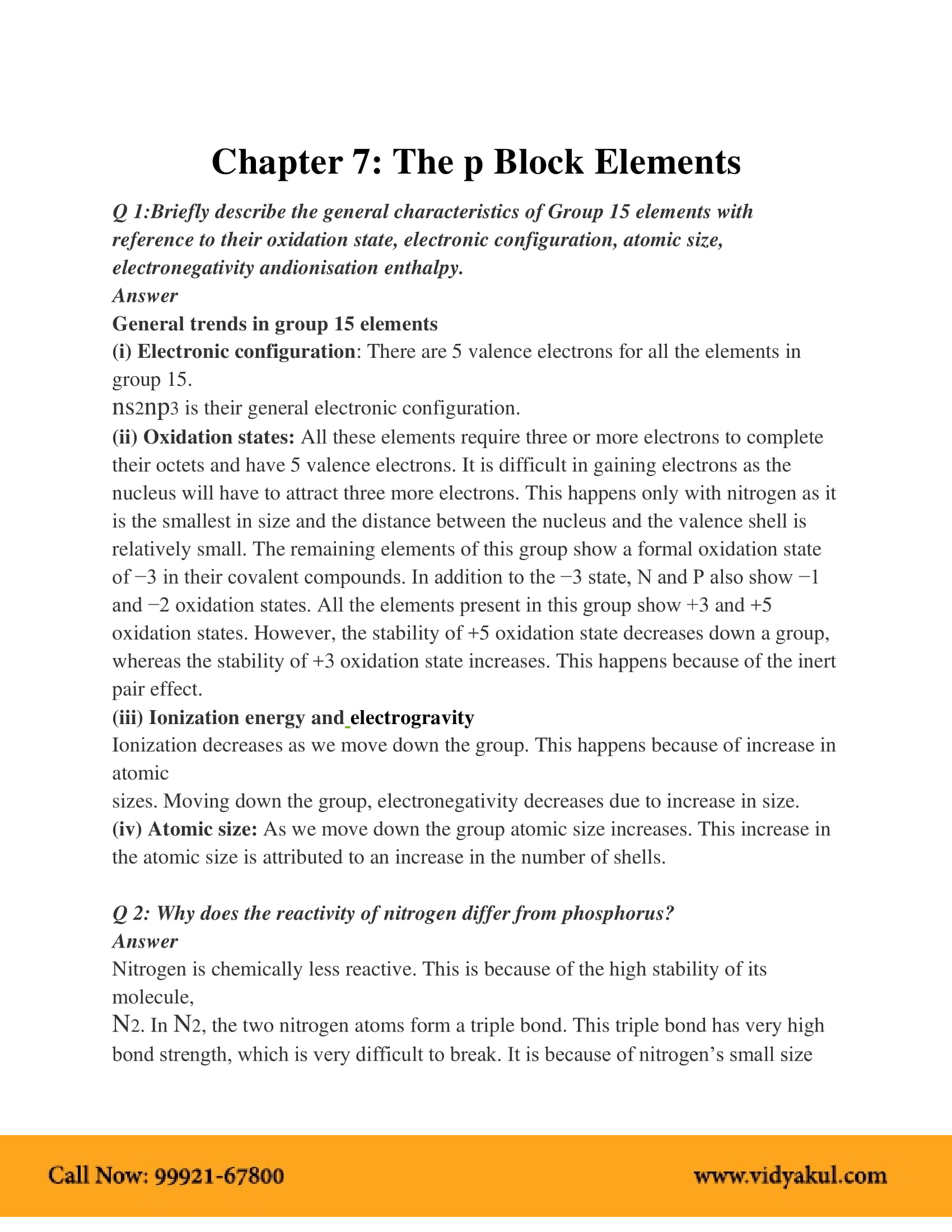 class-12th-chemistry-p-block-elements-ncert-notes-cbse-2023