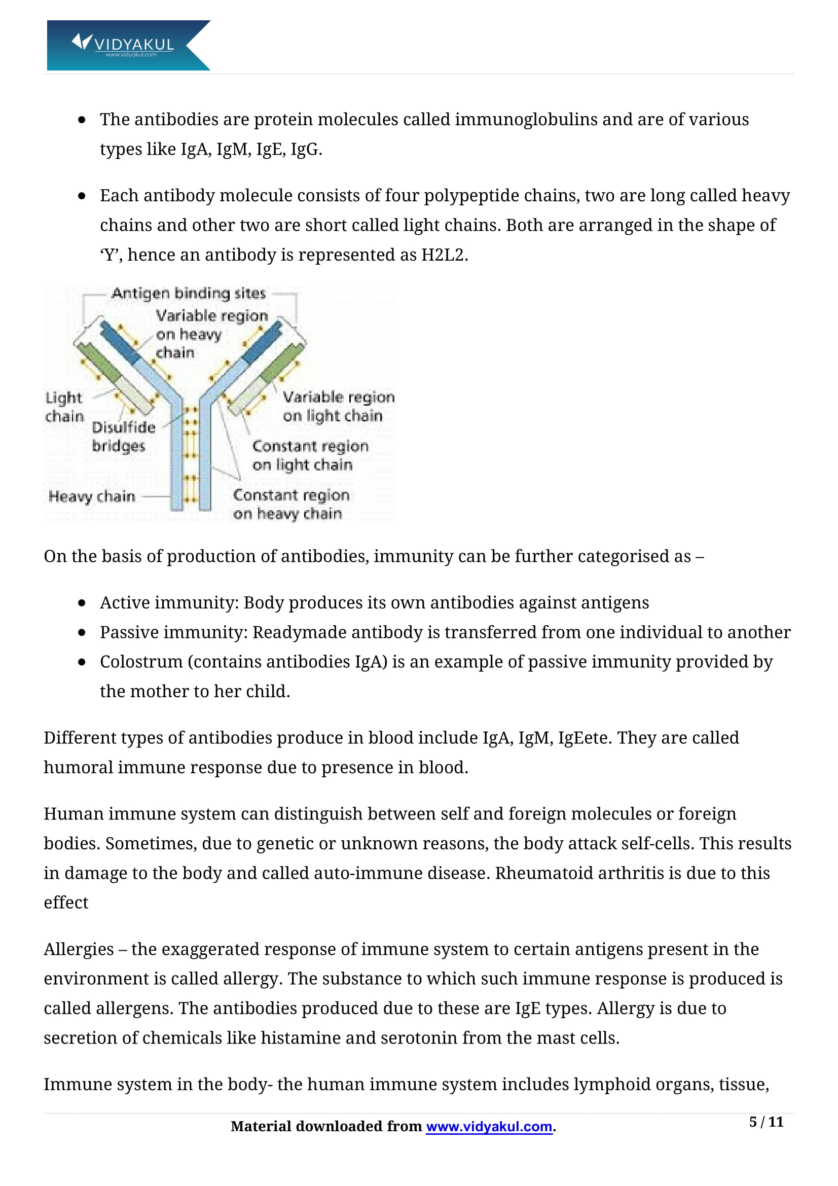 human health and disease class 12