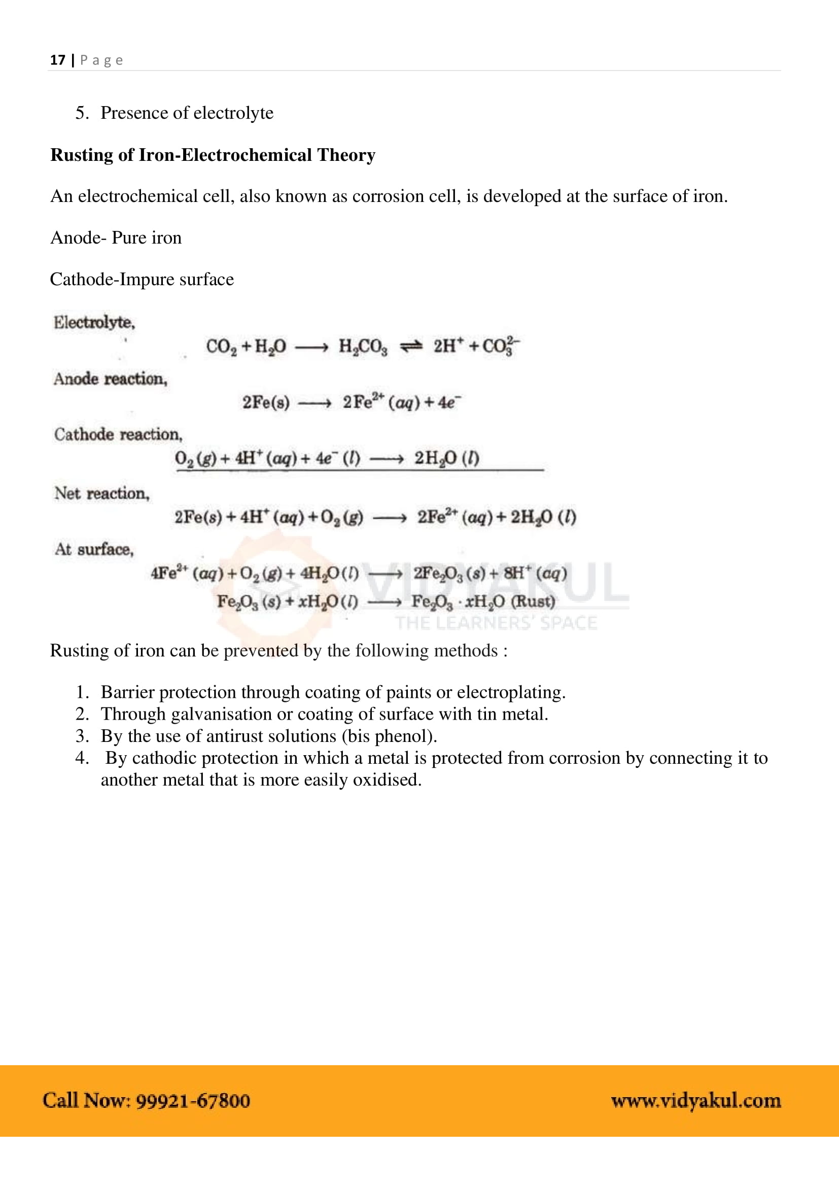Electrochemistry Notes Class 12 Chemistry Notes Part - 18