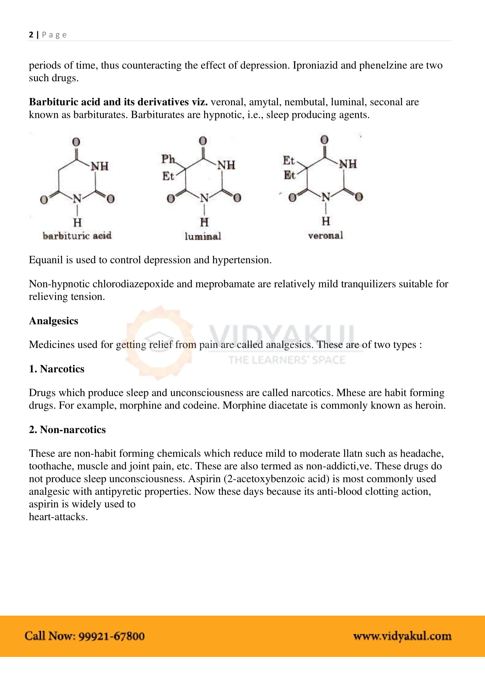 Chemistry In Everyday Life Class 12 Notes Vidyakul