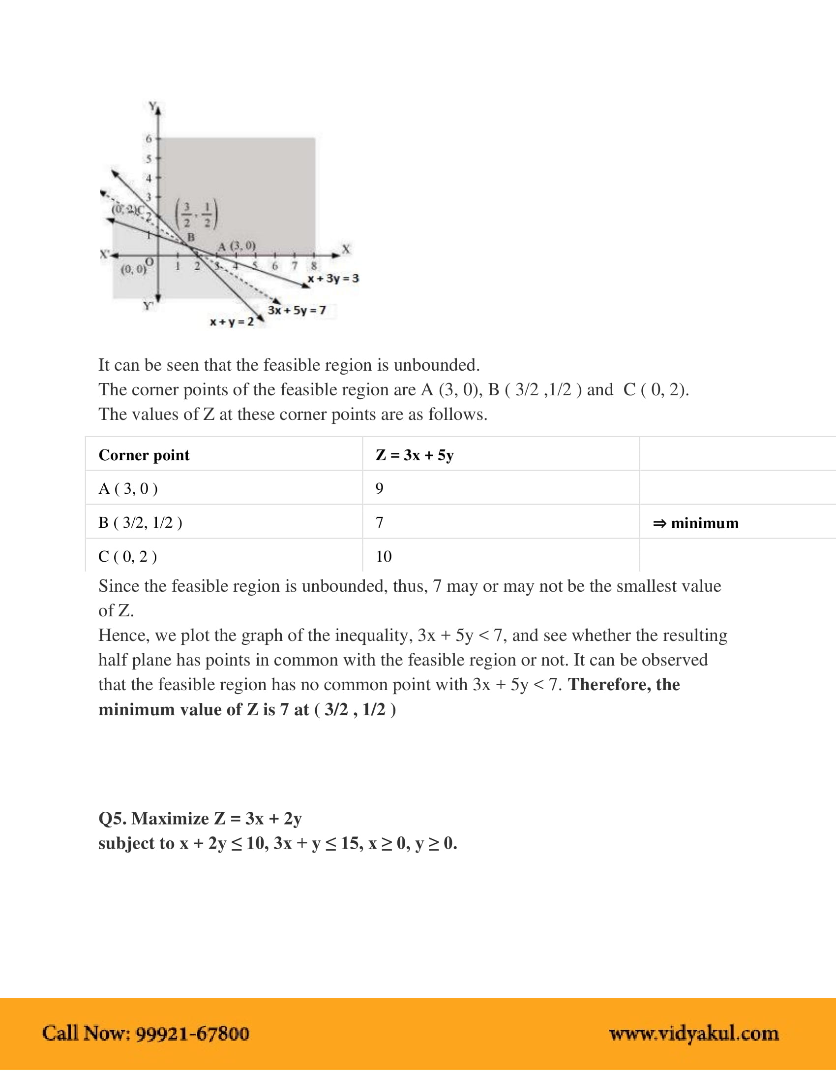 Class 12th Math Liner Programming NCERT Solution CBSE 2023