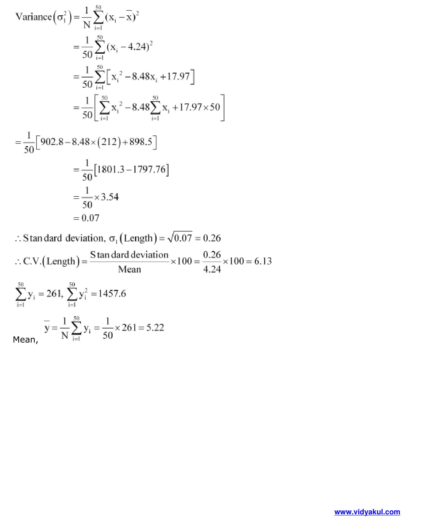 Class 11th Math Statictics Ncert Solution Cbse 2023