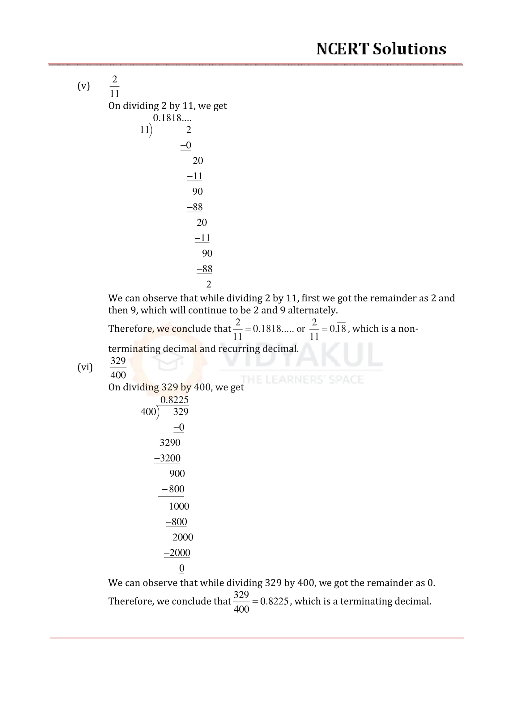 NCERT Solutions For Class 9 Maths Chapter 1