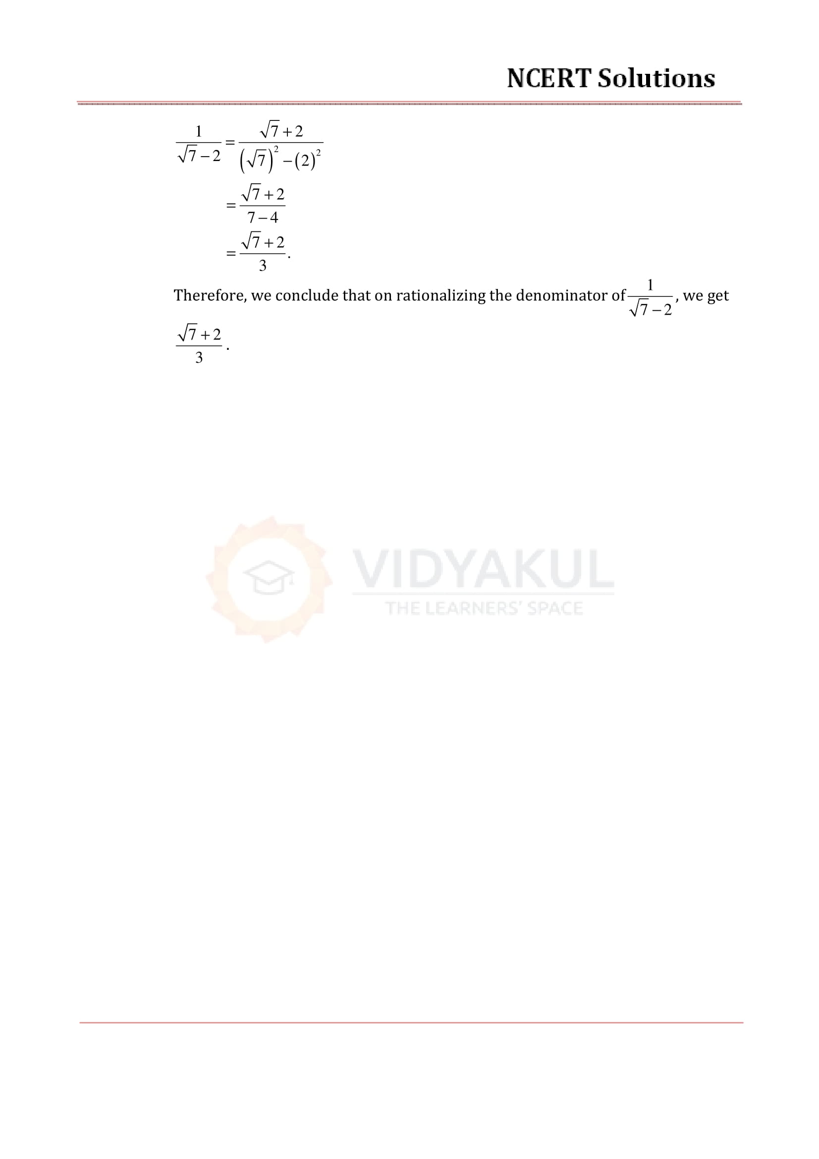 NCERT Solutions For Class 9 Maths Chapter 1