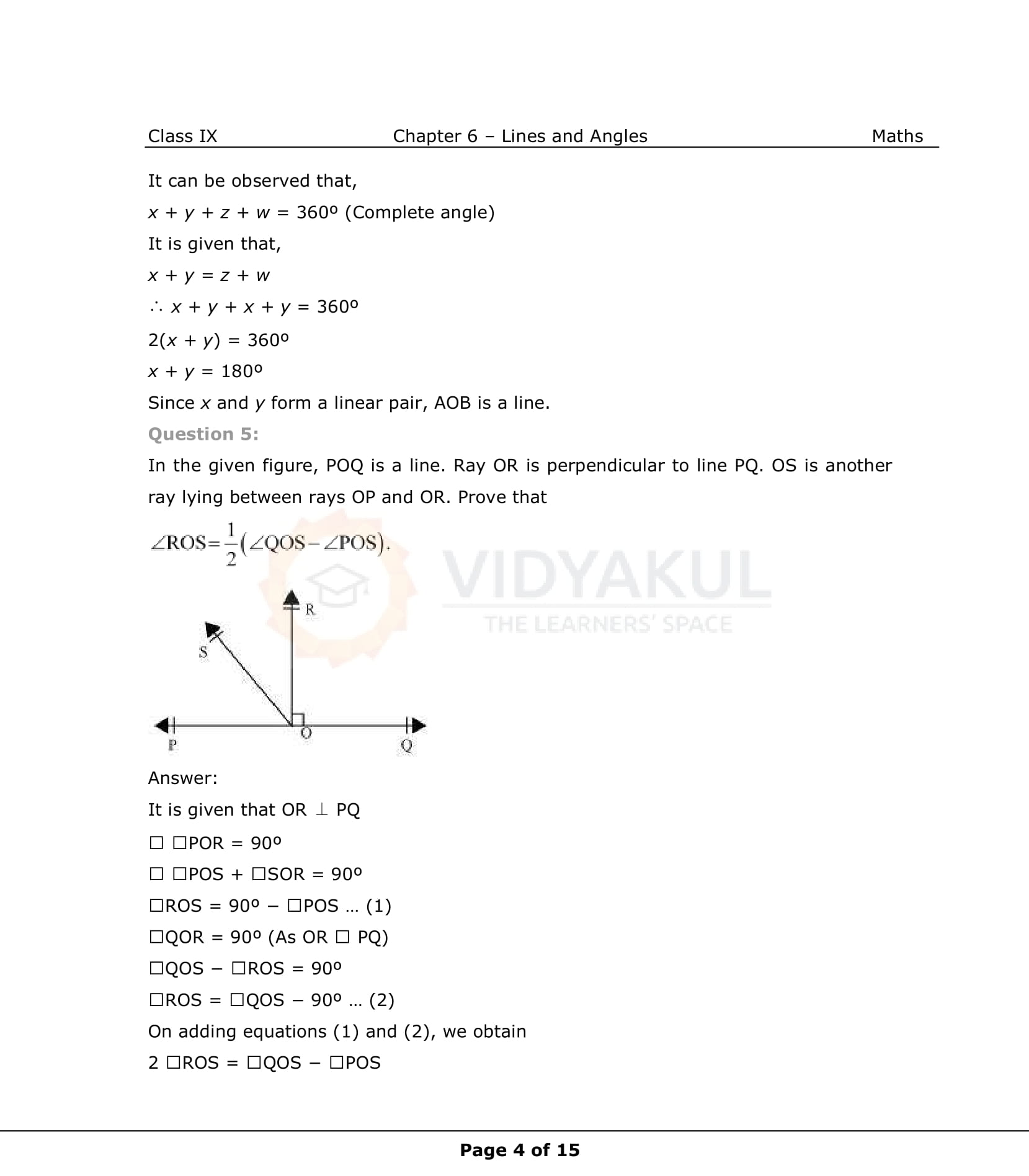 NCERT Solutions For Class 9 Maths Chapter 6
