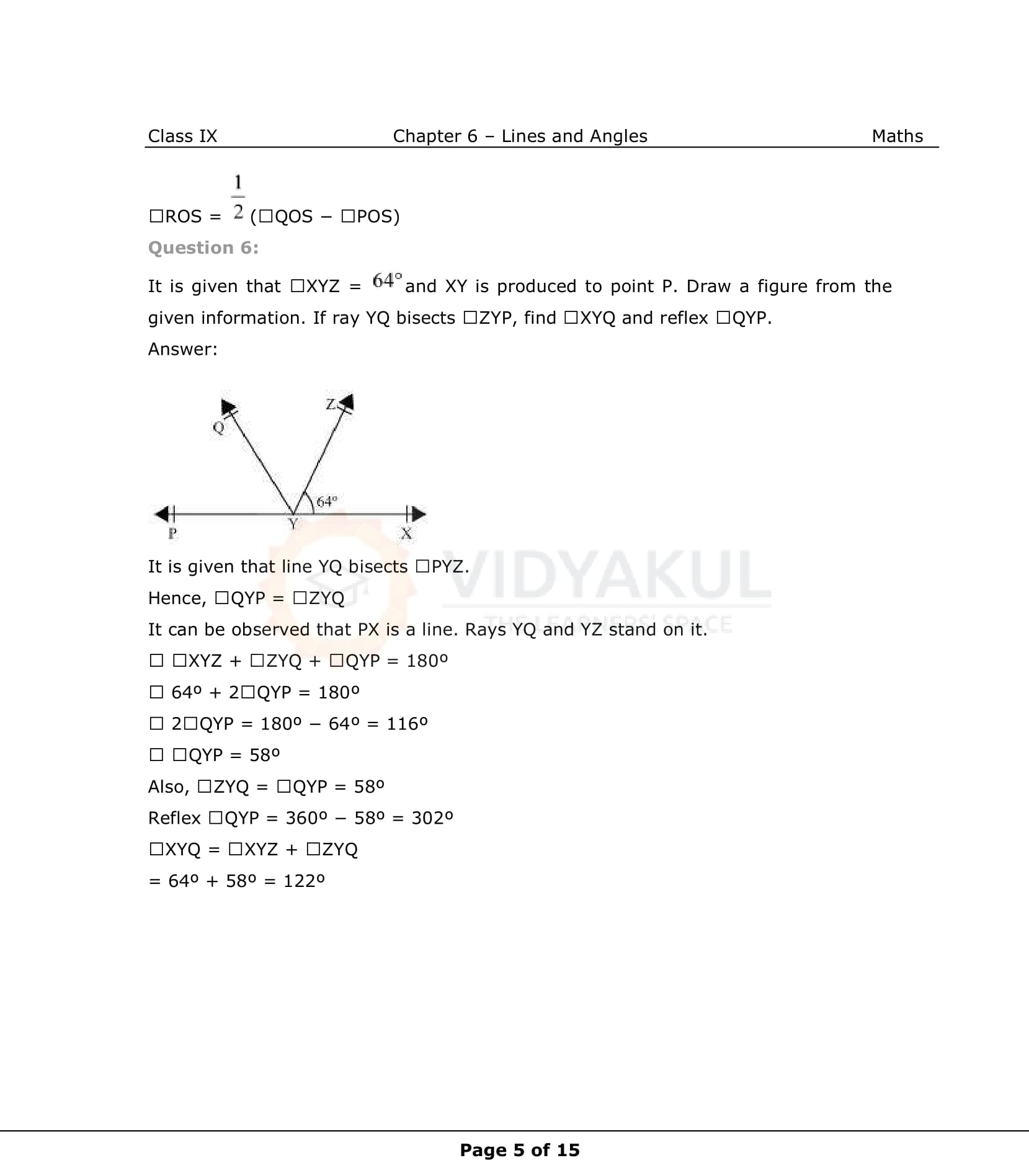 NCERT Solutions For Class 9 Maths Chapter 6