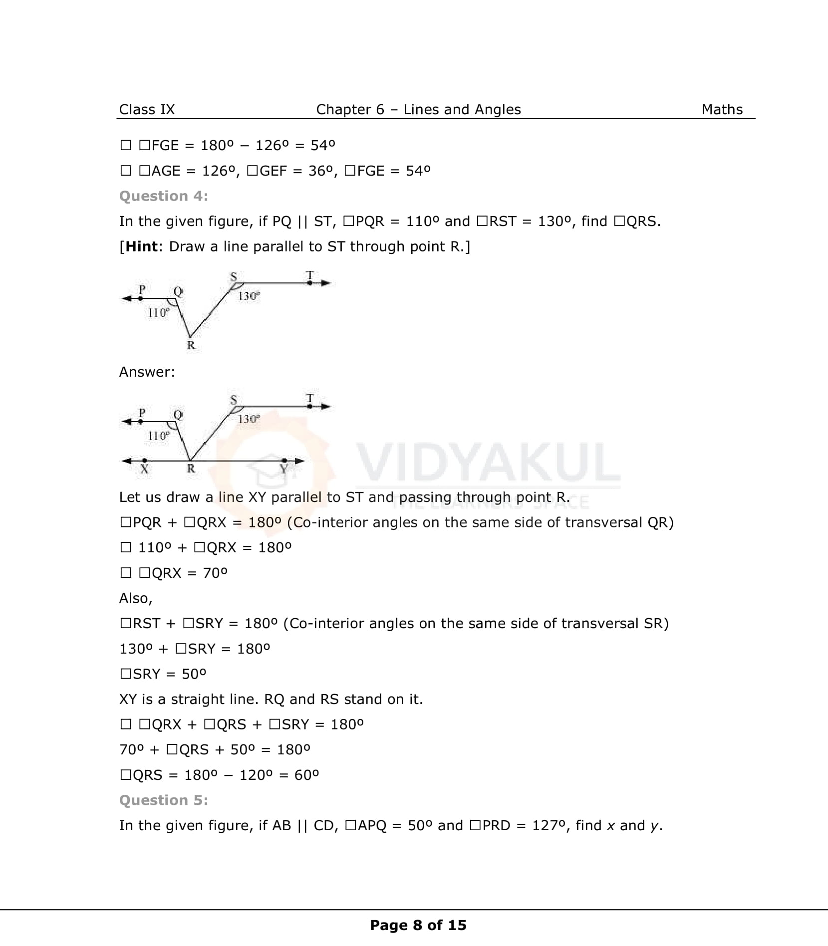 NCERT Solutions For Class 9 Maths Chapter 6