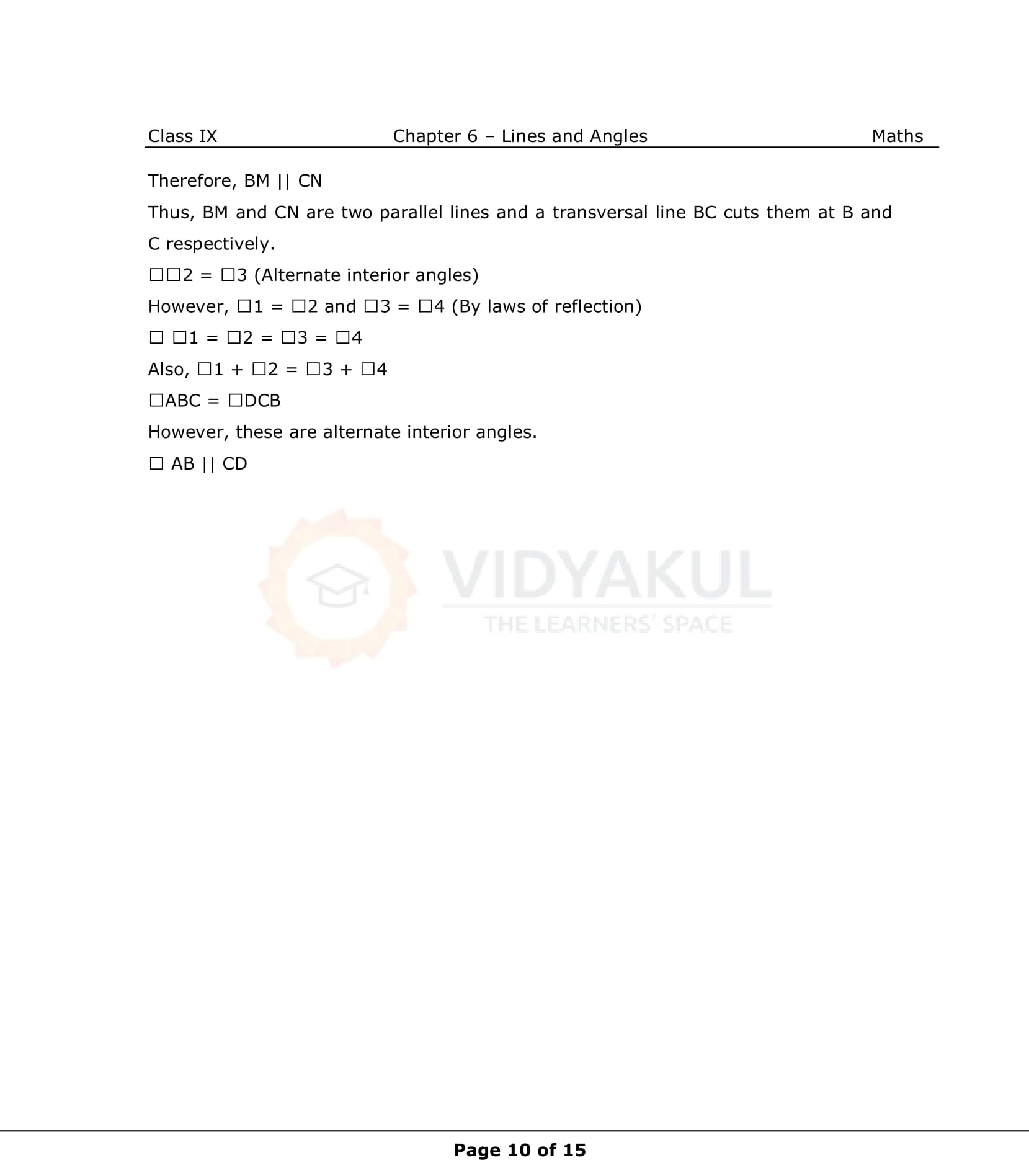 NCERT Solutions For Class 9 Maths Chapter 6
