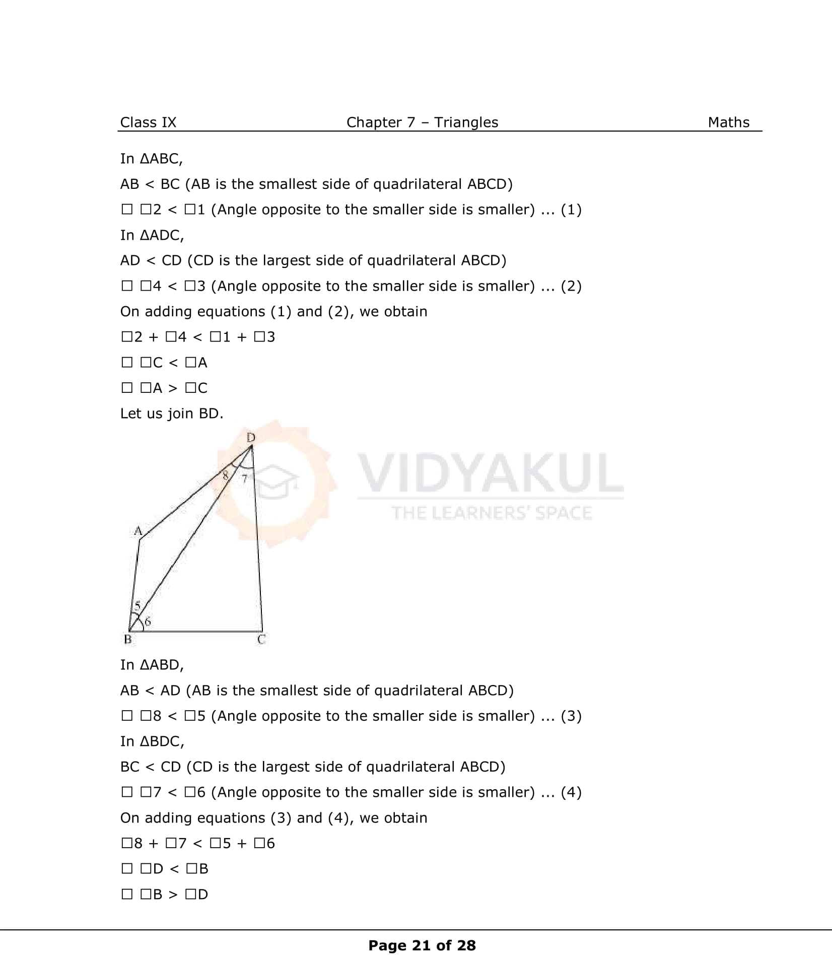 NCERT Solutions For Class 9 Maths Chapter 7