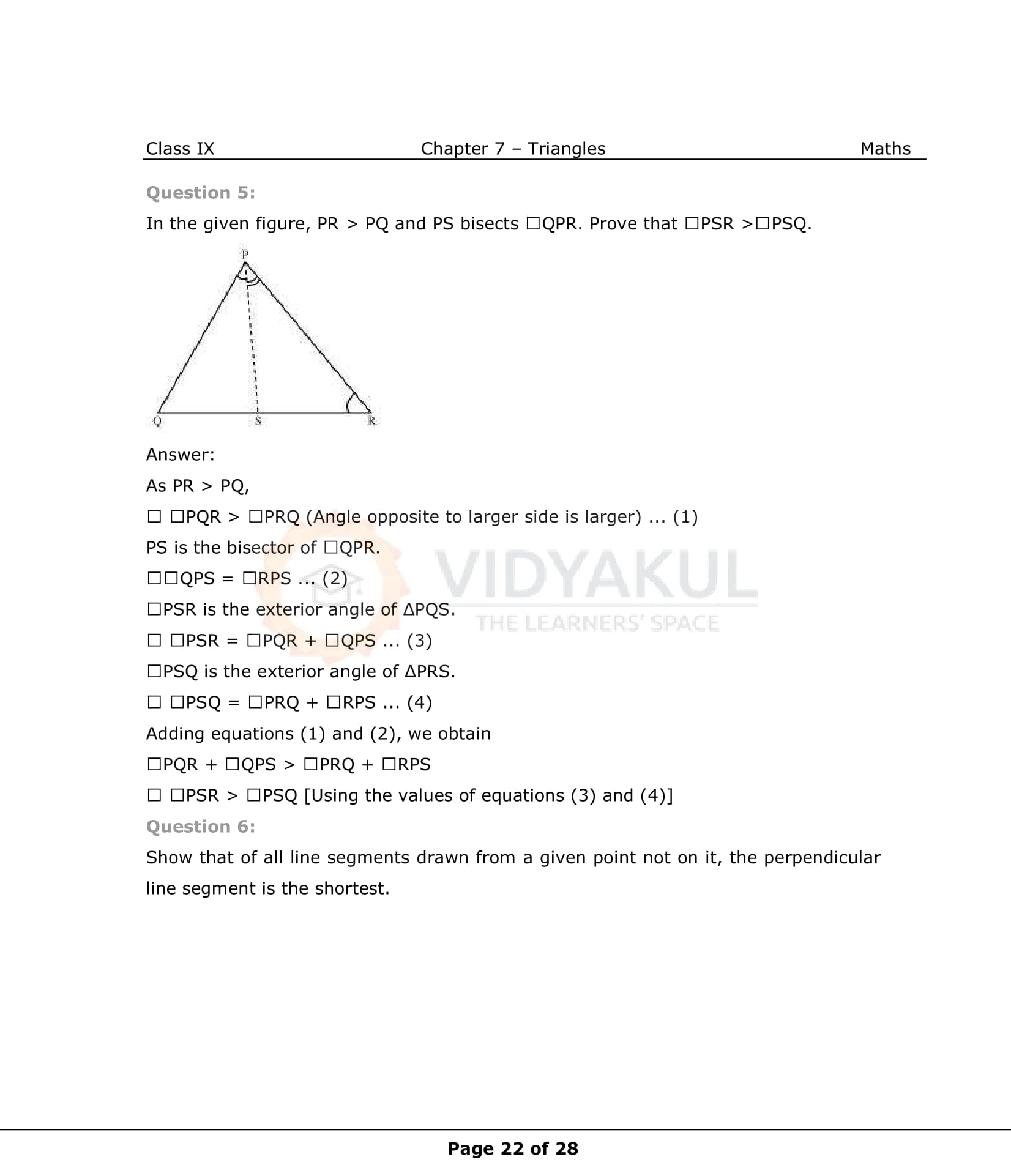 NCERT Solutions For Class 9 Maths Chapter 7