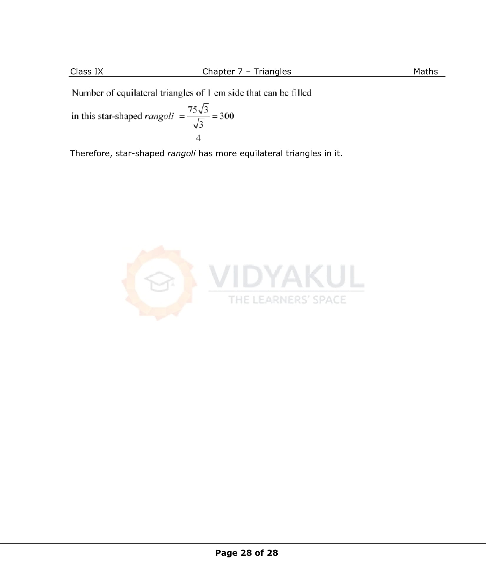 NCERT Solutions For Class 9 Maths Chapter 7