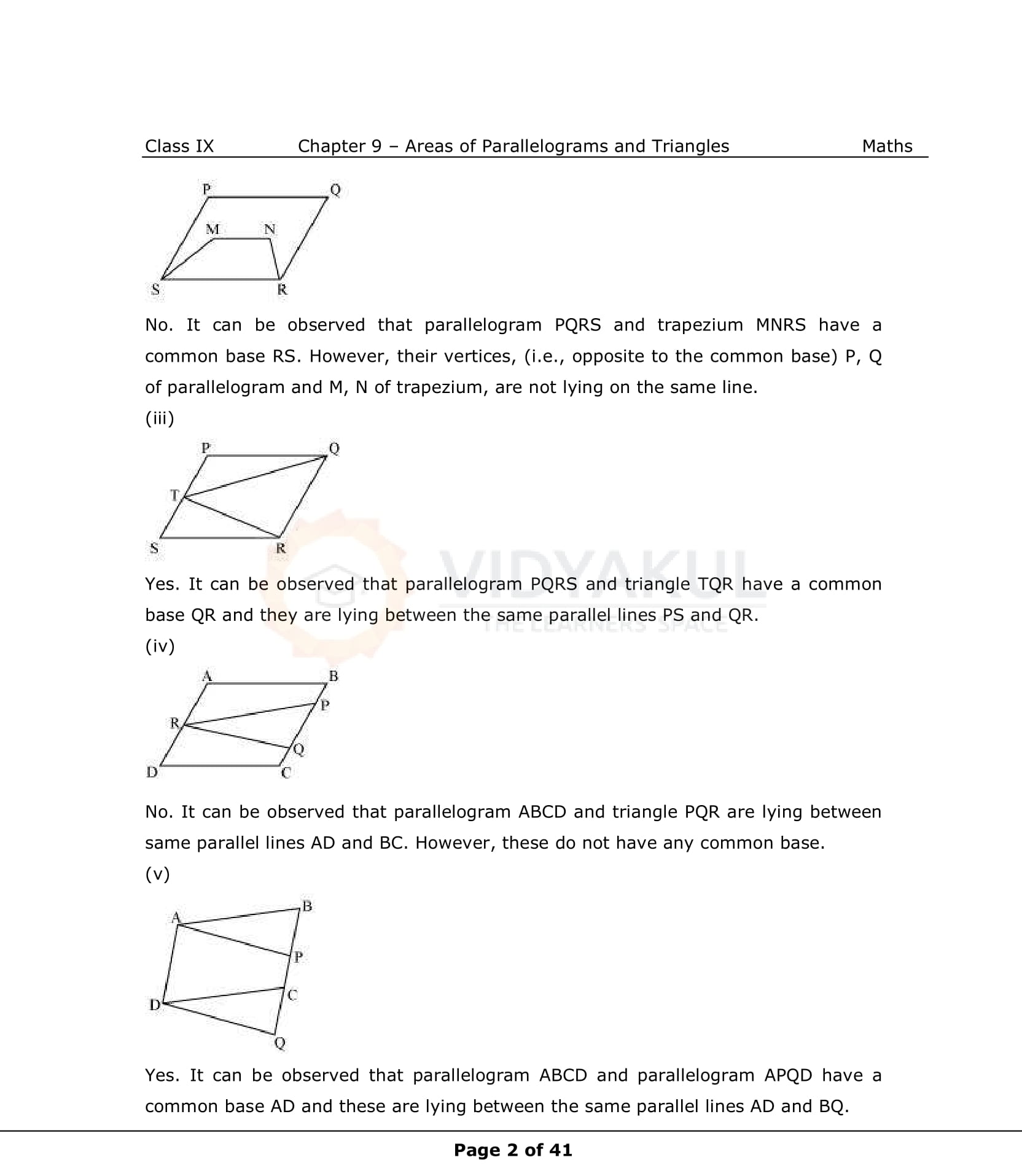 NCERT Solutions For Class 9 Maths Chapter 9