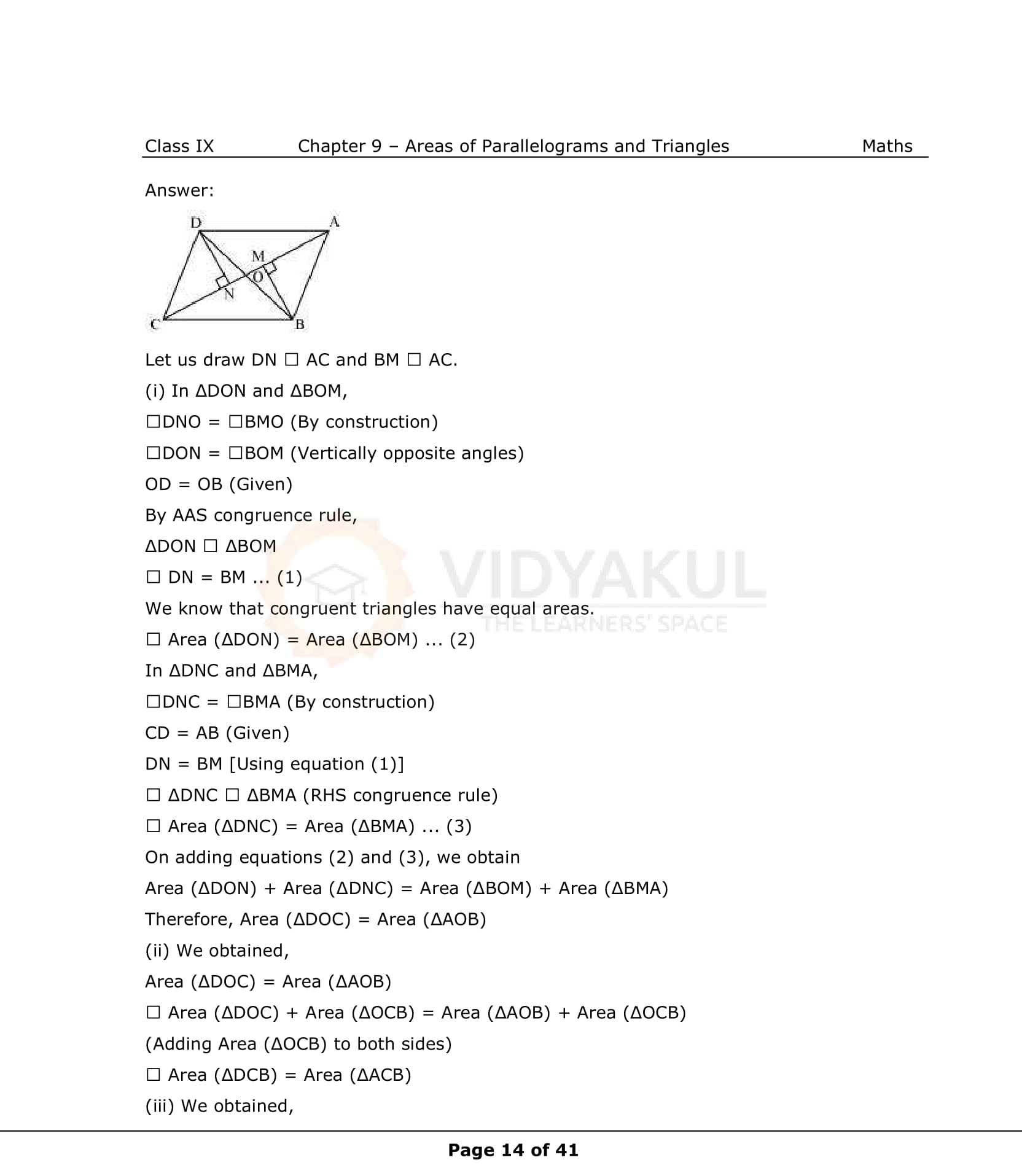 NCERT Solutions For Class 9 Maths Chapter 9