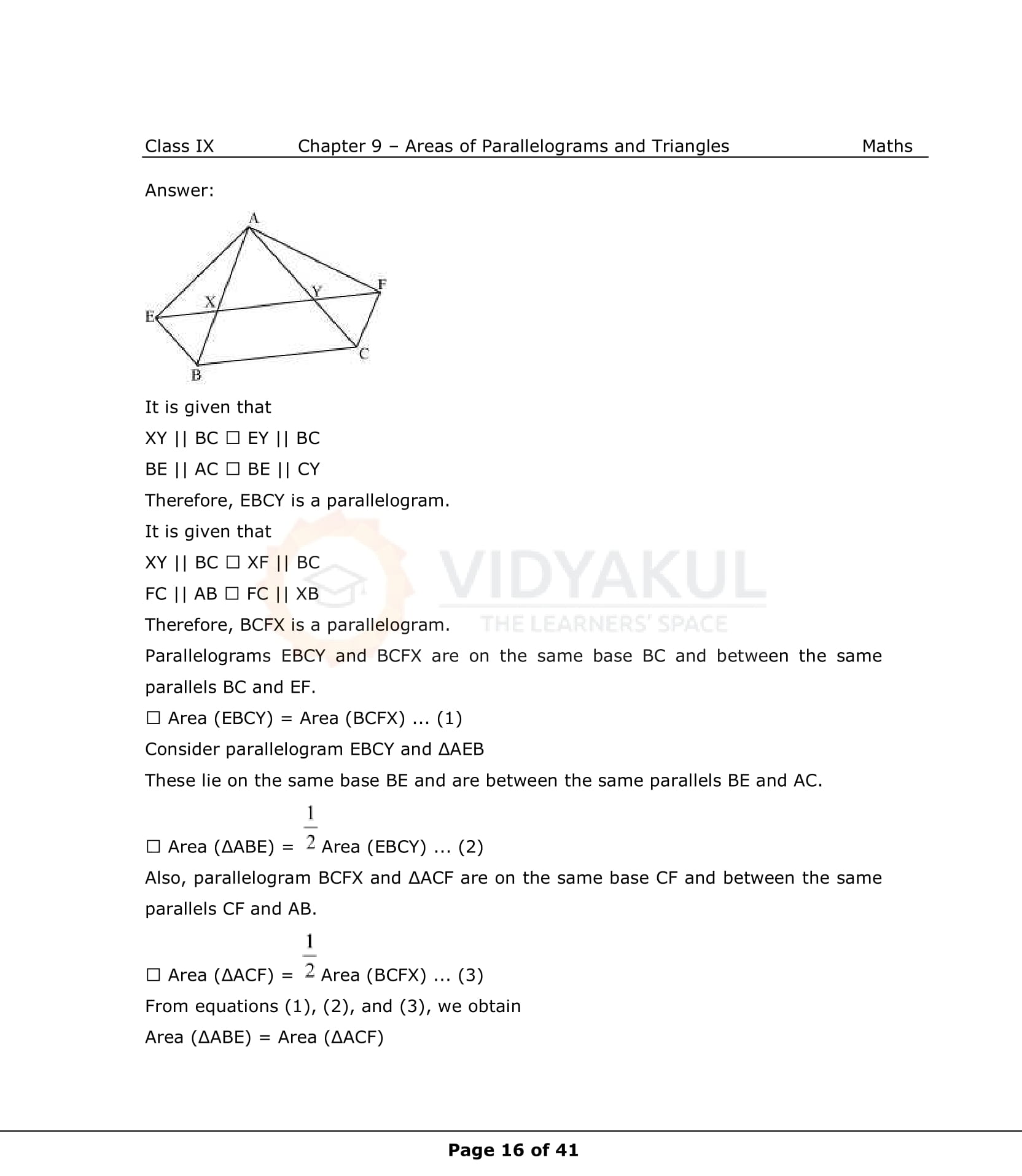 NCERT Solutions For Class 9 Maths Chapter 9