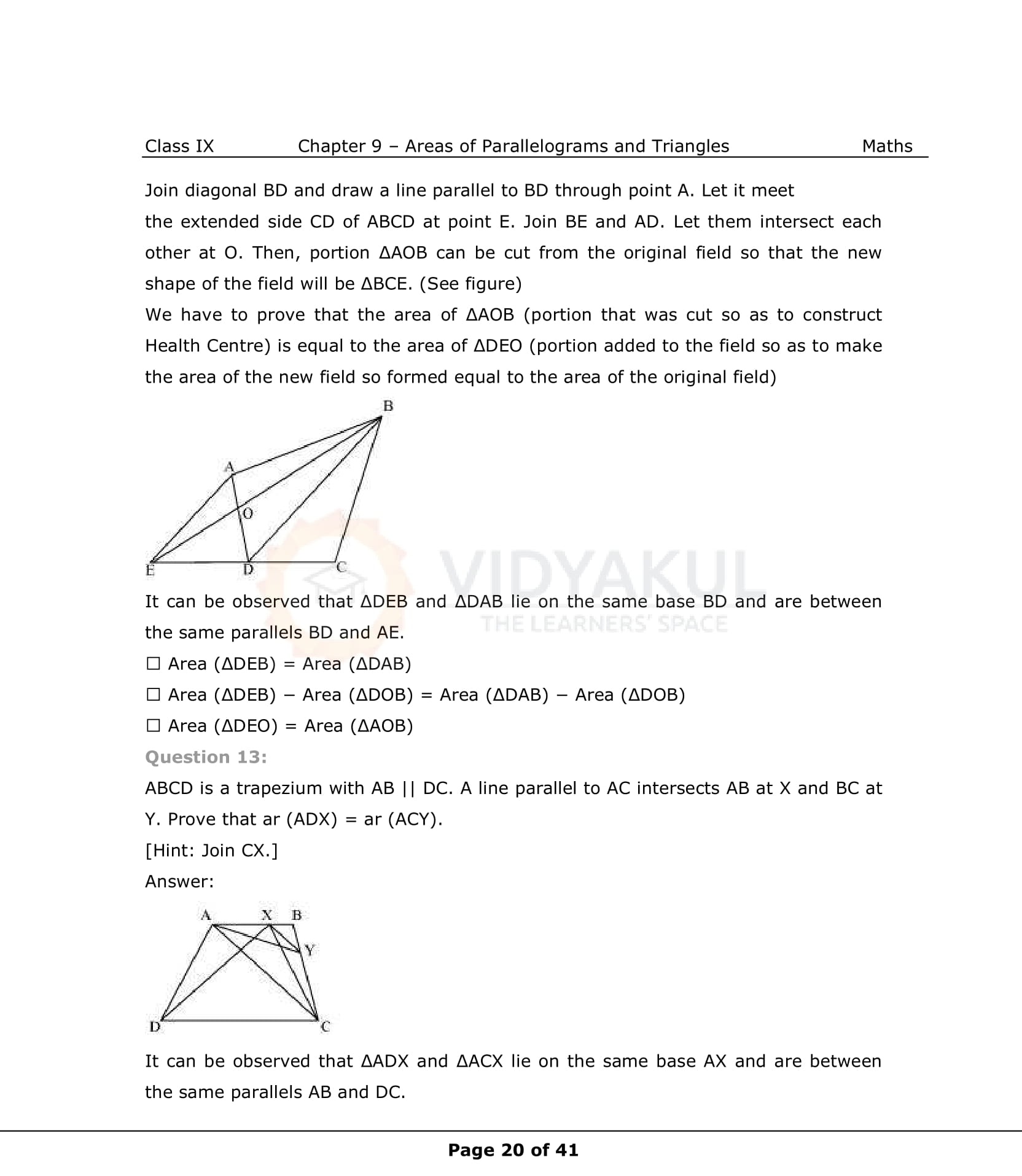 NCERT Solutions For Class 9 Maths Chapter 9