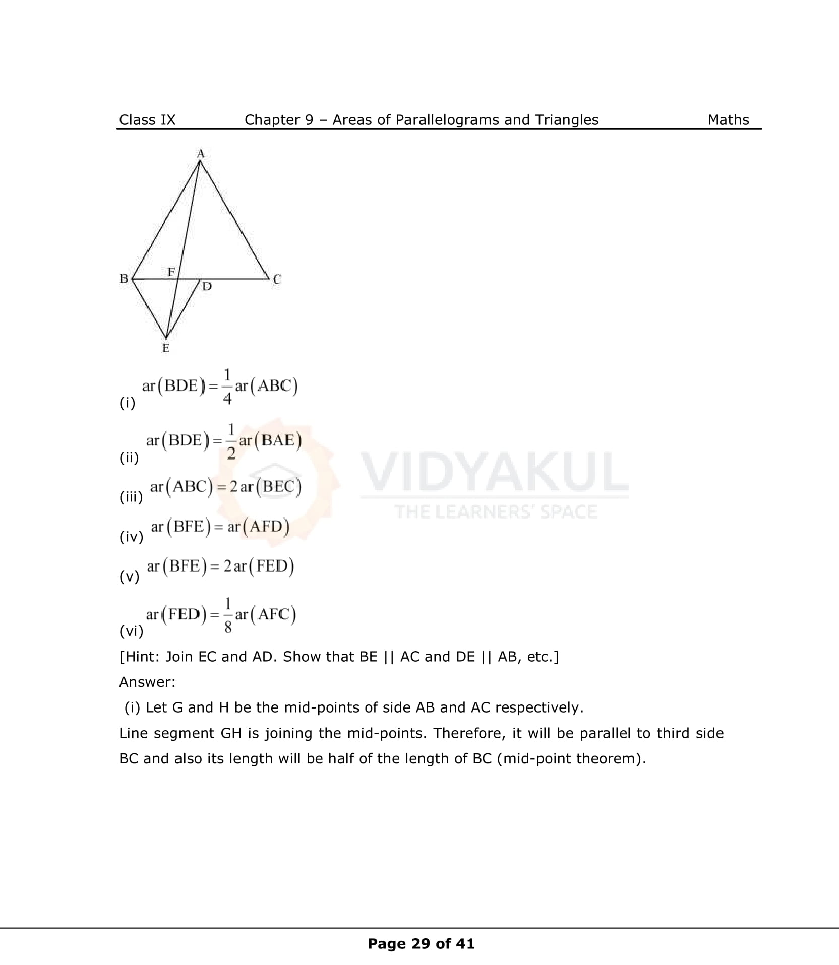 NCERT Solutions For Class 9 Maths Chapter 9