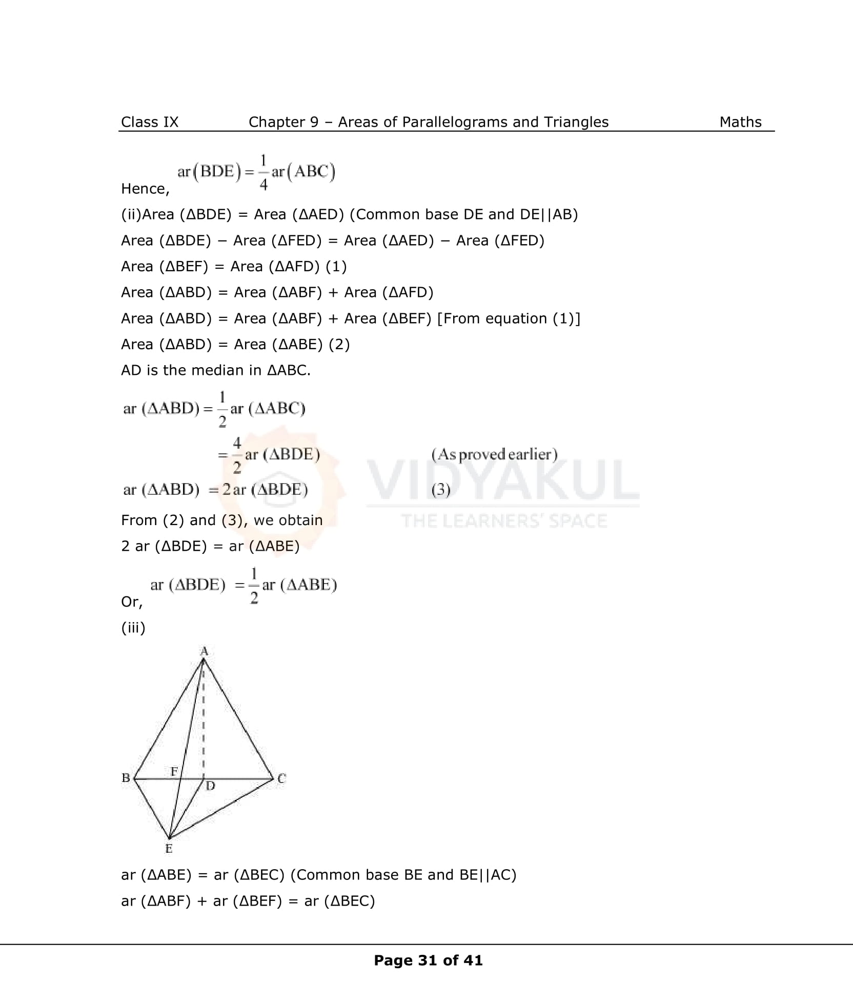 NCERT Solutions For Class 9 Maths Chapter 9
