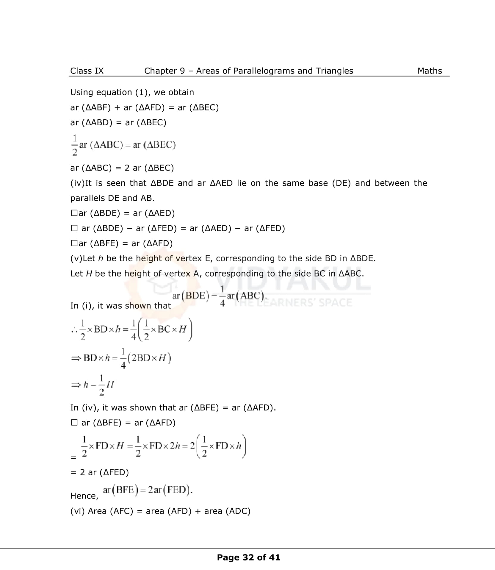 NCERT Solutions For Class 9 Maths Chapter 9