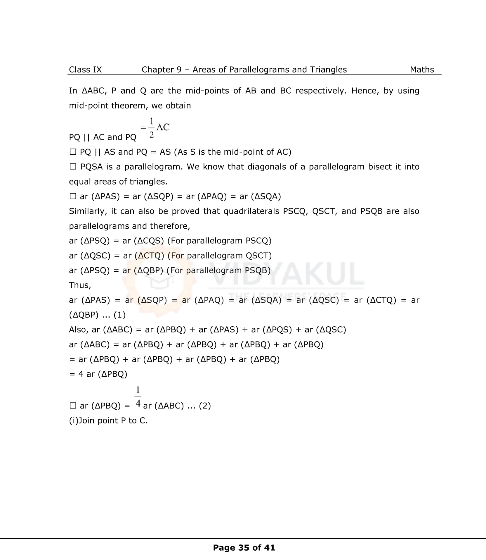 NCERT Solutions For Class 9 Maths Chapter 9