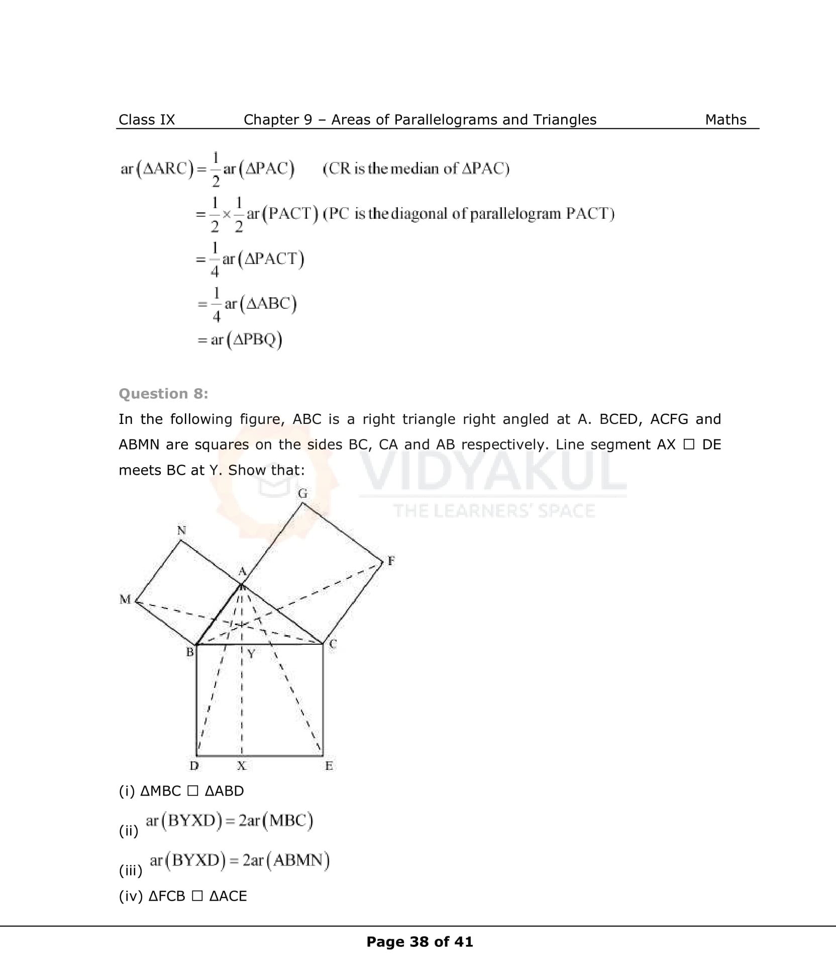 NCERT Solutions For Class 9 Maths Chapter 9