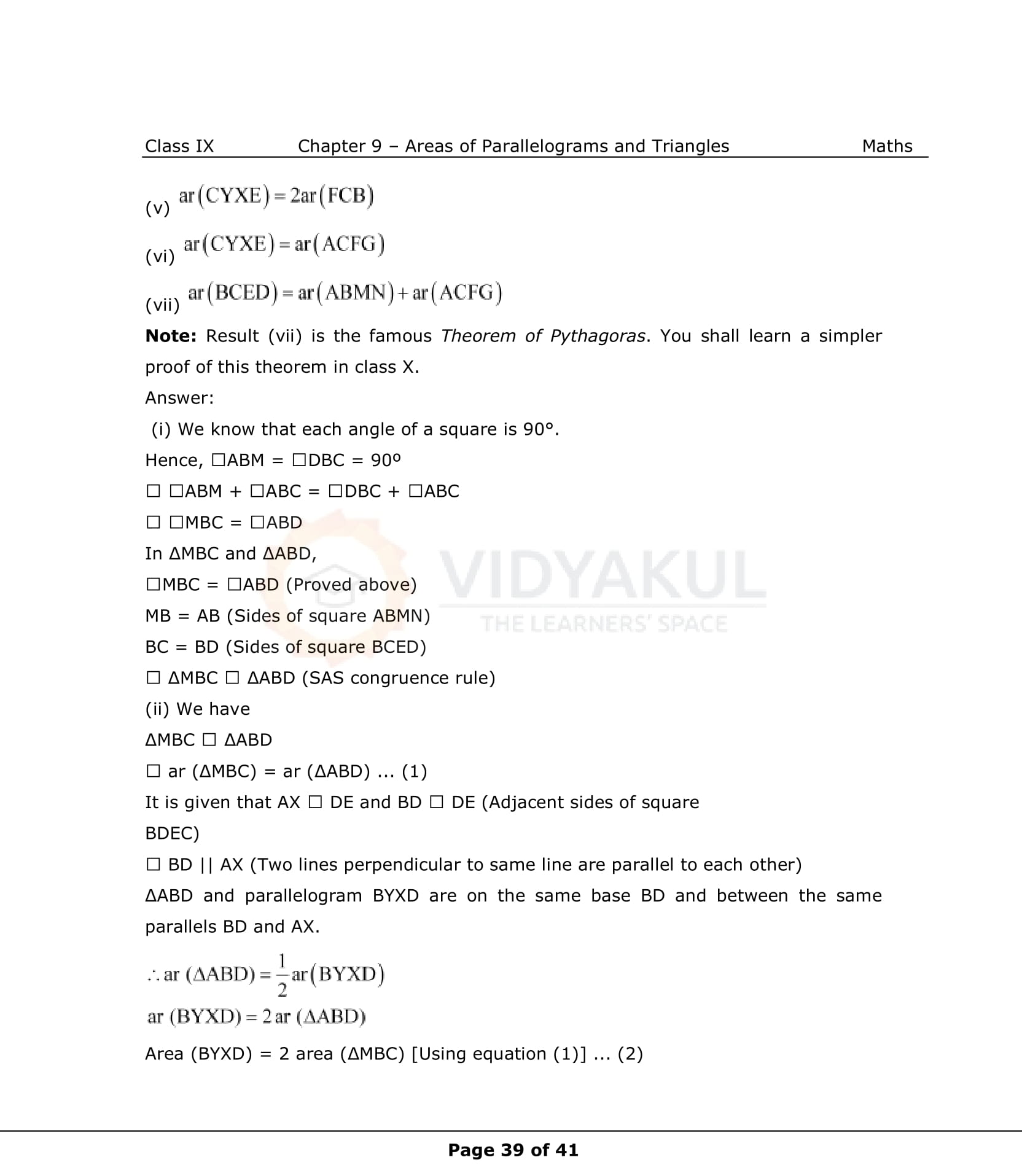 NCERT Solutions For Class 9 Maths Chapter 9