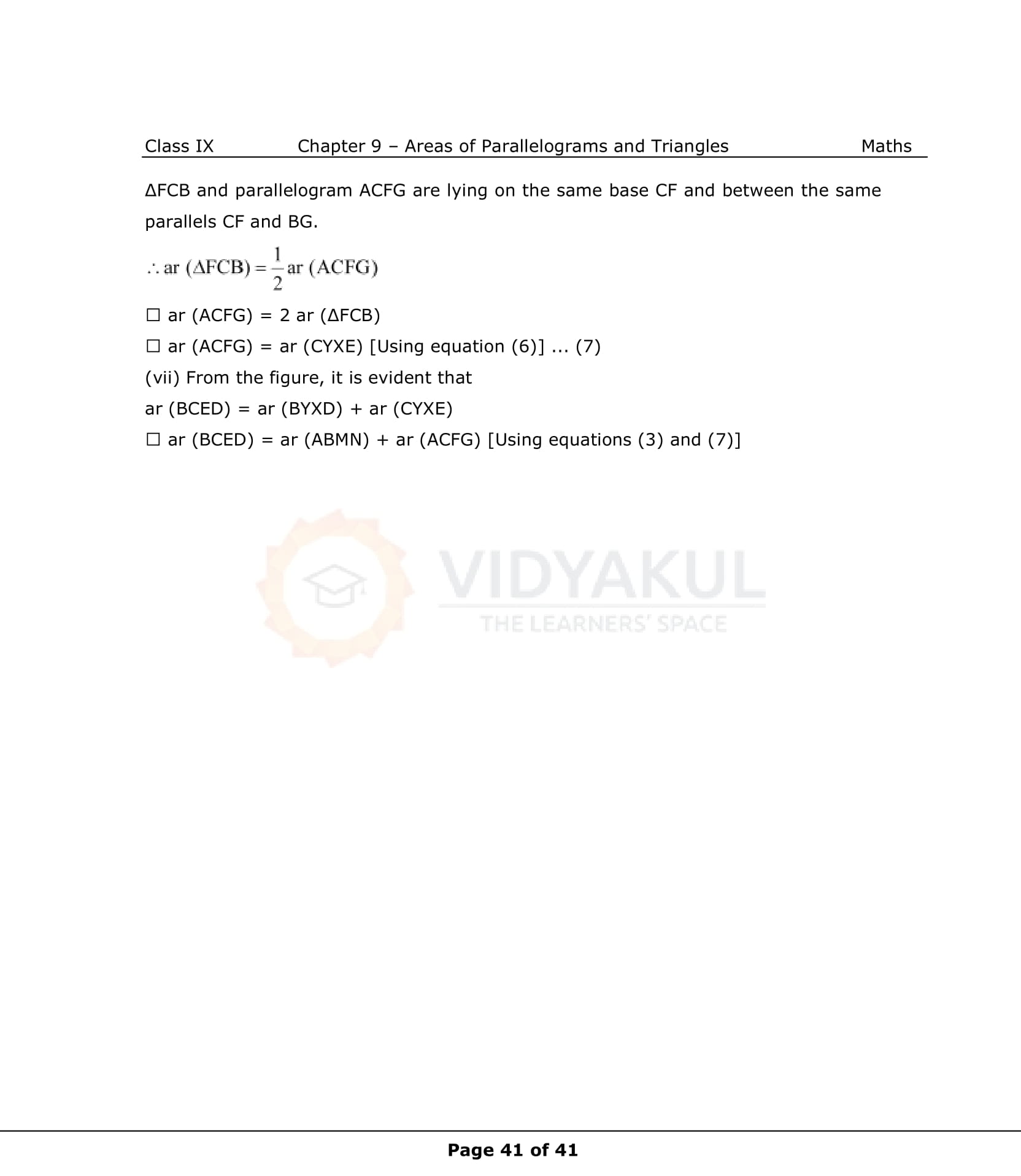 NCERT Solutions For Class 9 Maths Chapter 9