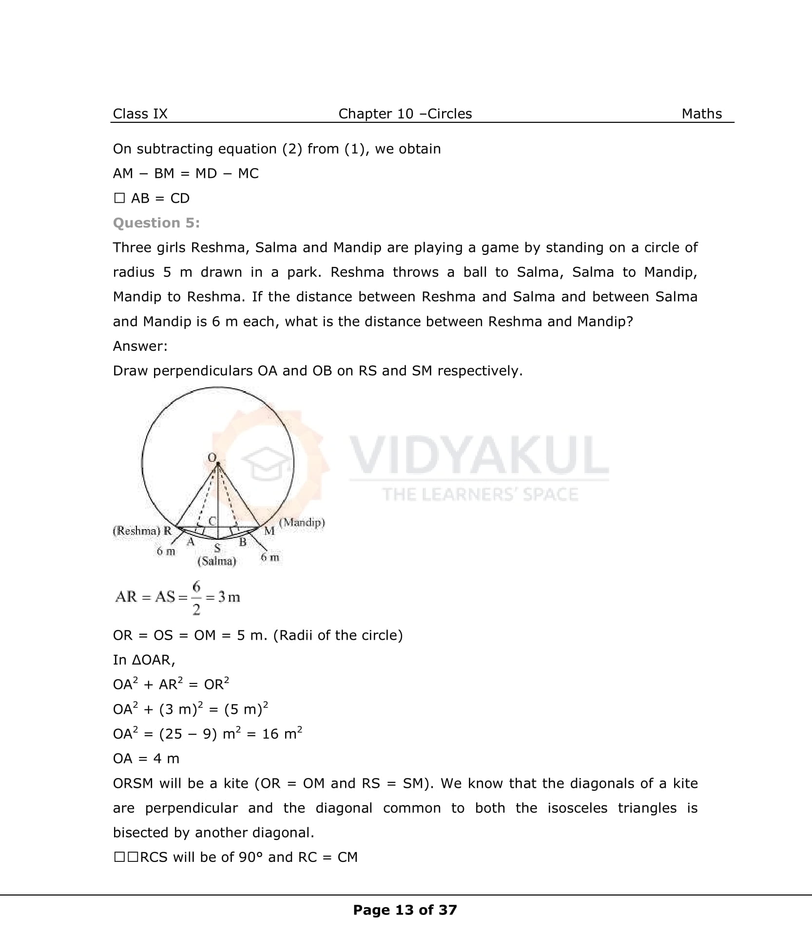 NCERT Solutions For Class 9 Maths Chapter 10