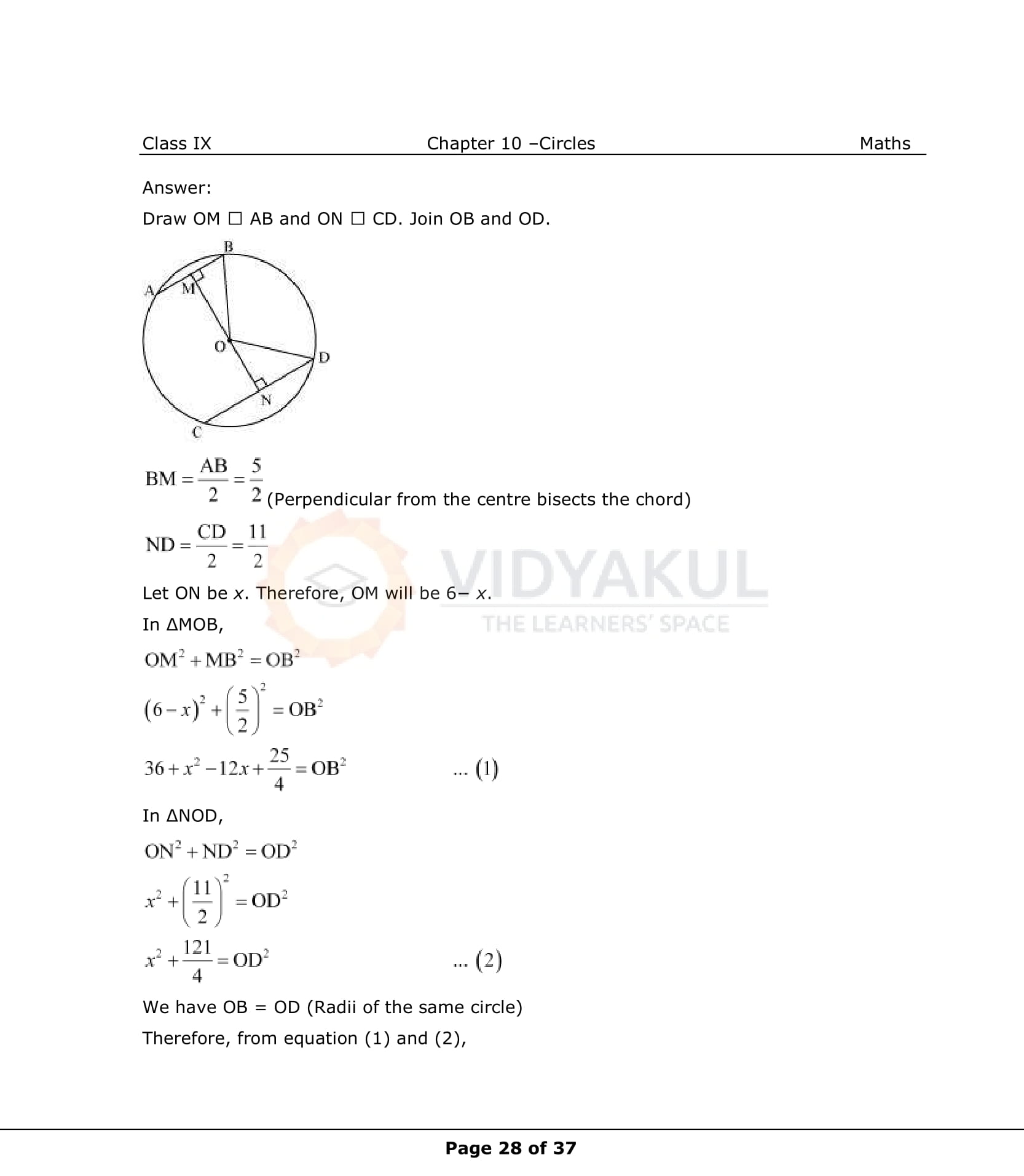 NCERT Solutions For Class 9 Maths Chapter 10