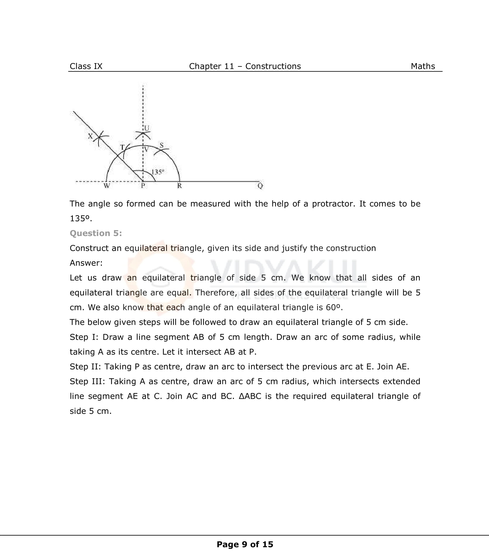NCERT Solutions For Class 9 Maths Chapter 11