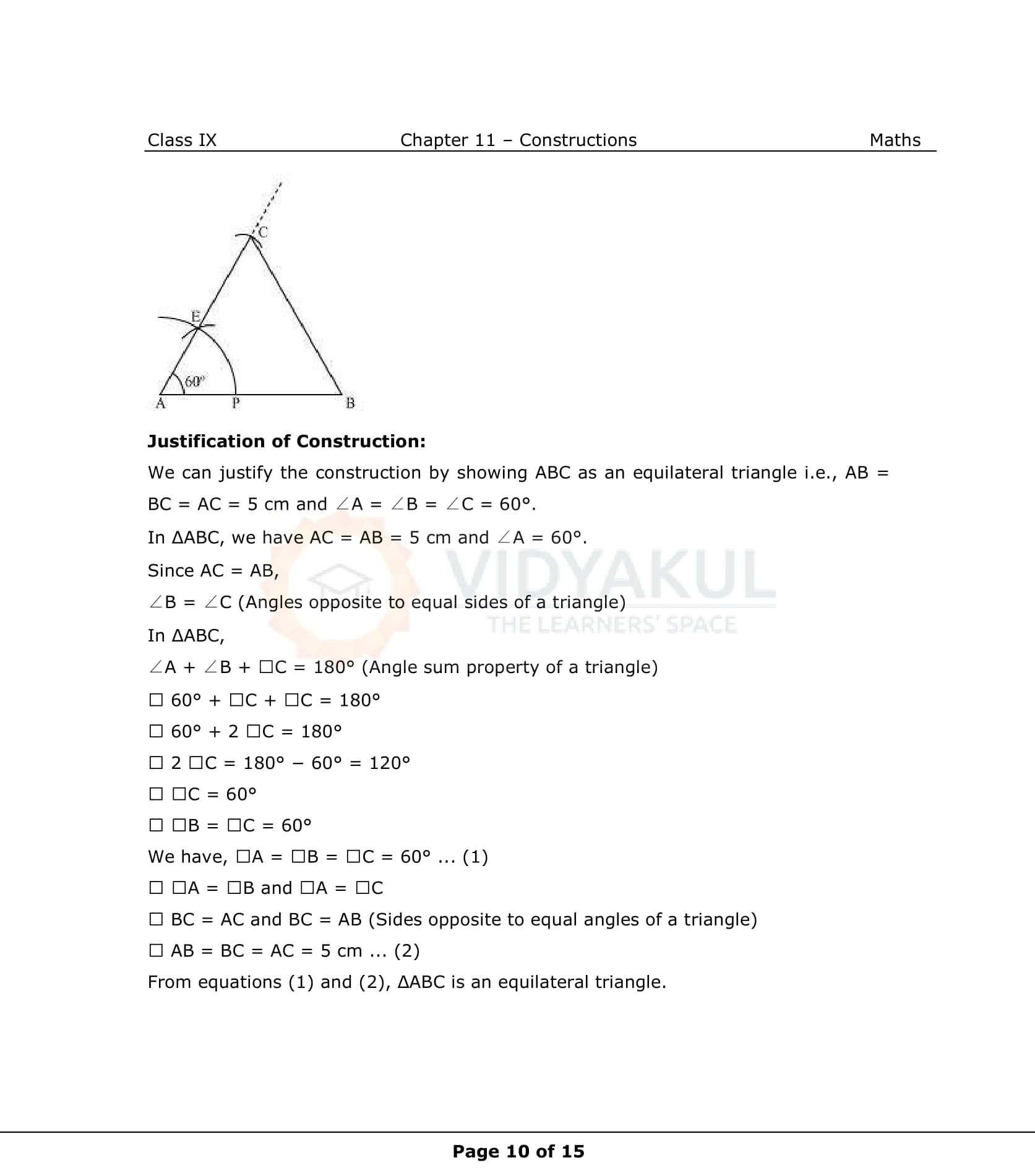 NCERT Solutions For Class 9 Maths Chapter 11