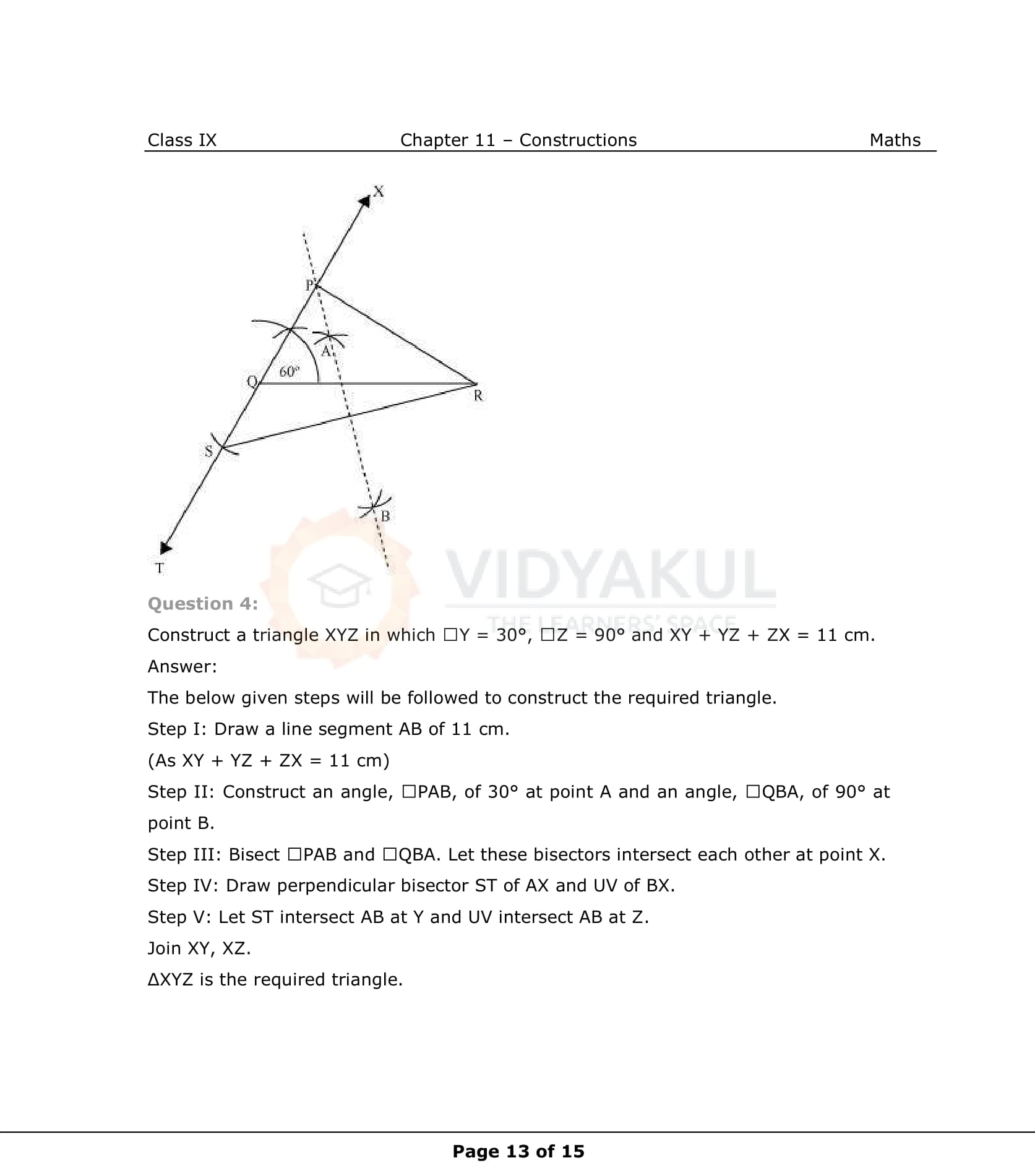 NCERT Solutions For Class 9 Maths Chapter 11