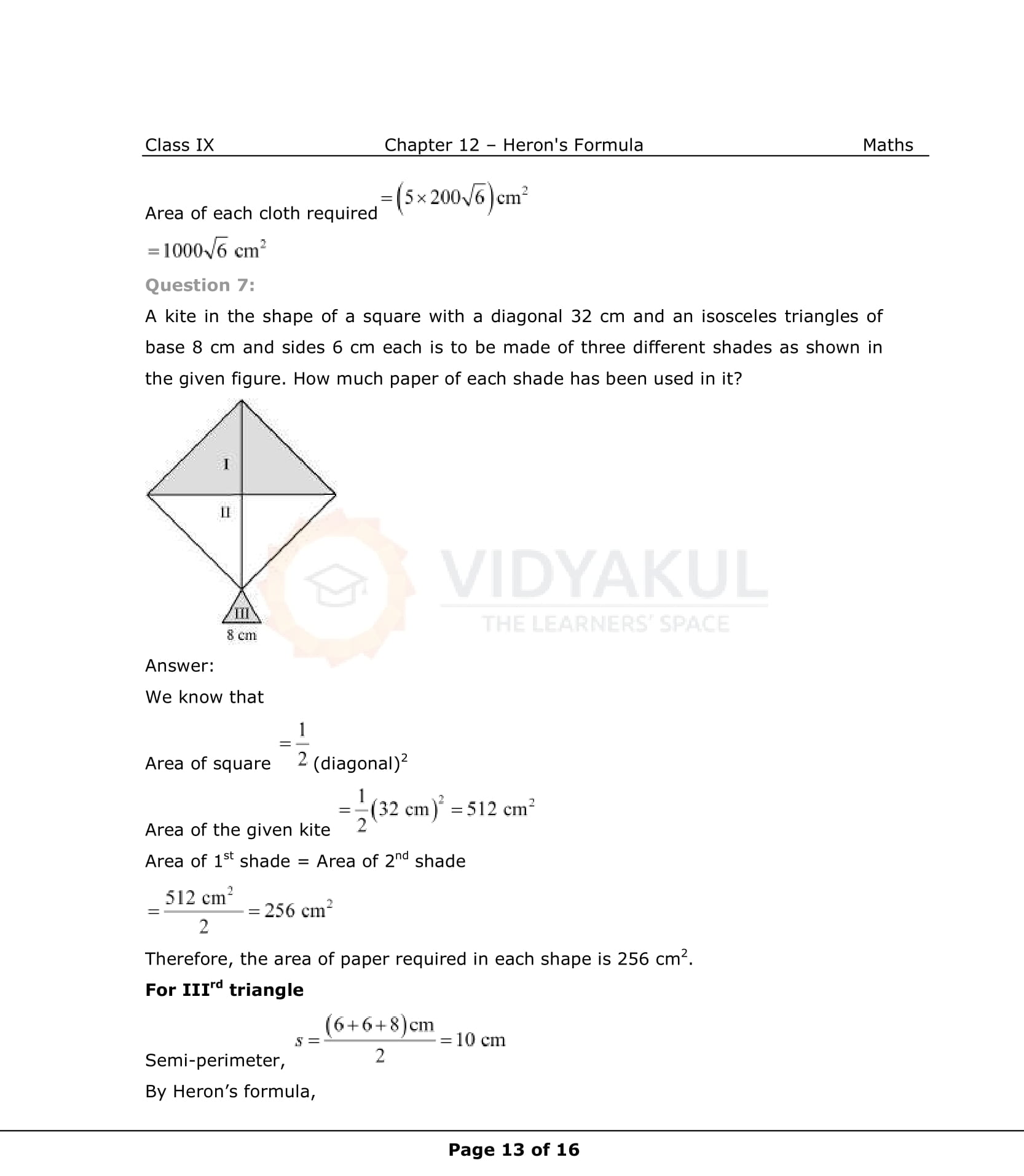 NCERT Solutions For Class 9 Maths Chapter 12