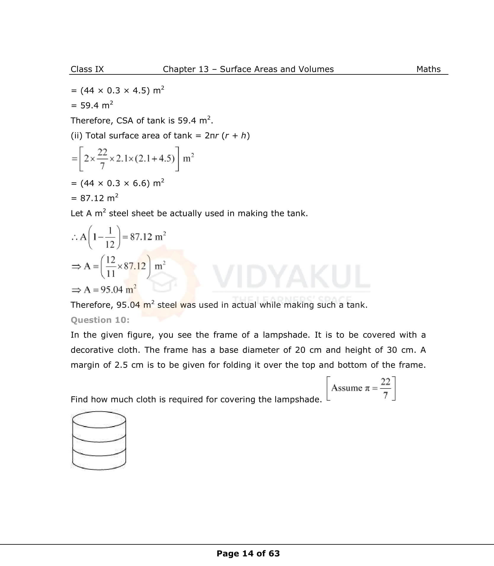 NCERT Solutions For Class 9 Maths Chapter 13