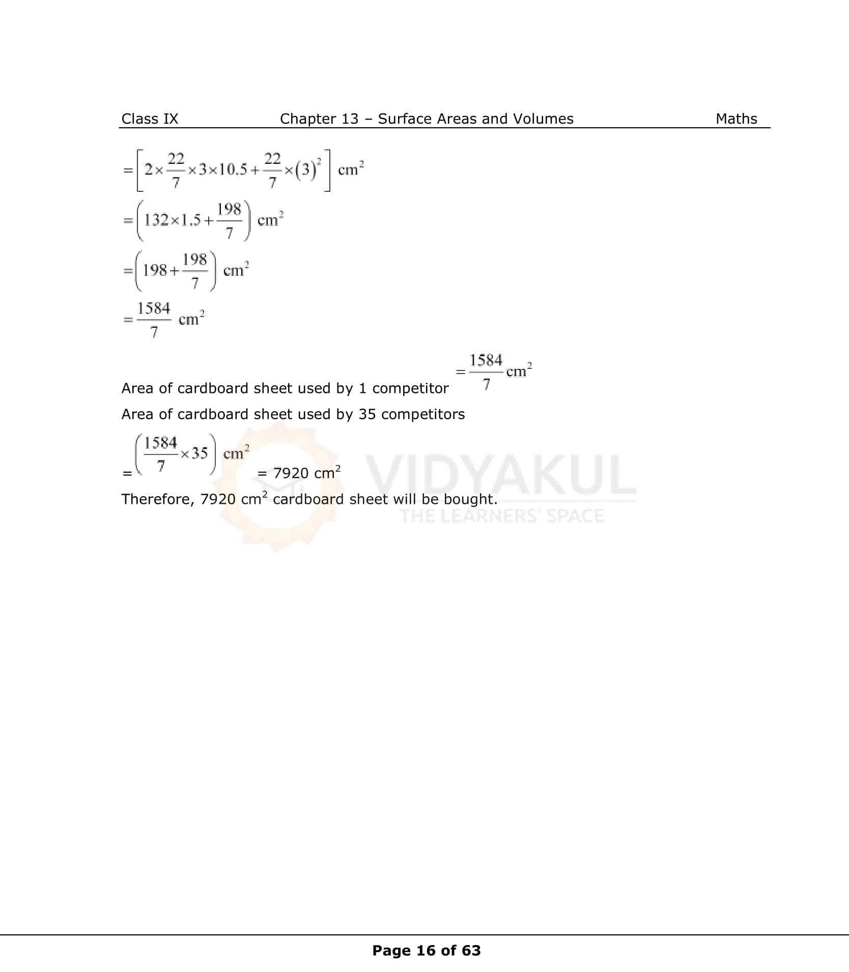 NCERT Solutions For Class 9 Maths Chapter 13