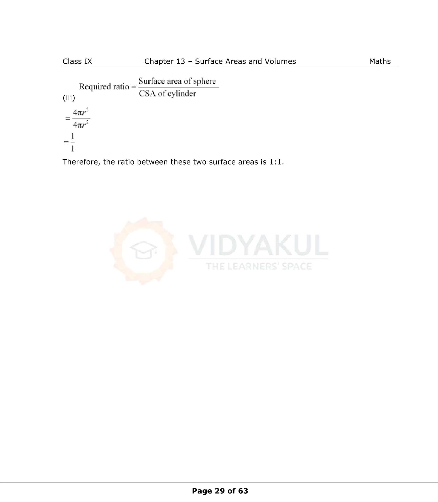 NCERT Solutions For Class 9 Maths Chapter 13