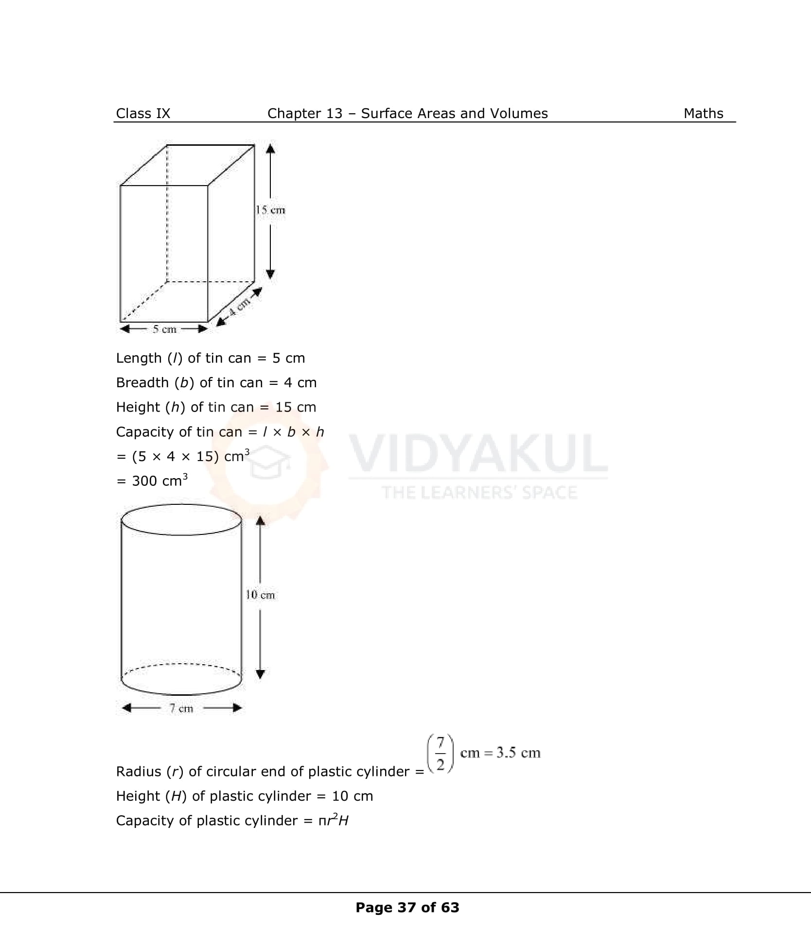NCERT Solutions For Class 9 Maths Chapter 13