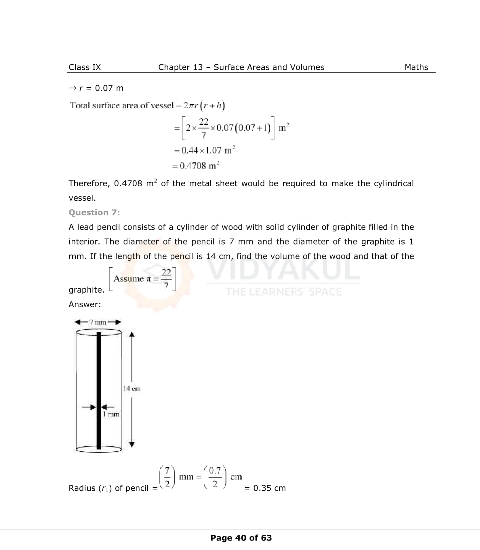 NCERT Solutions For Class 9 Maths Chapter 13