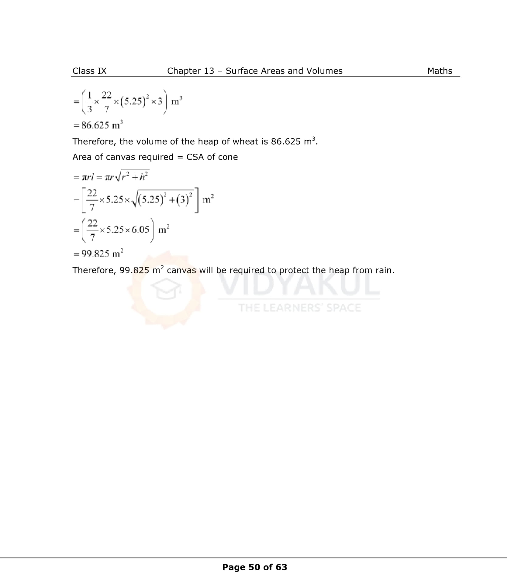 NCERT Solutions For Class 9 Maths Chapter 13