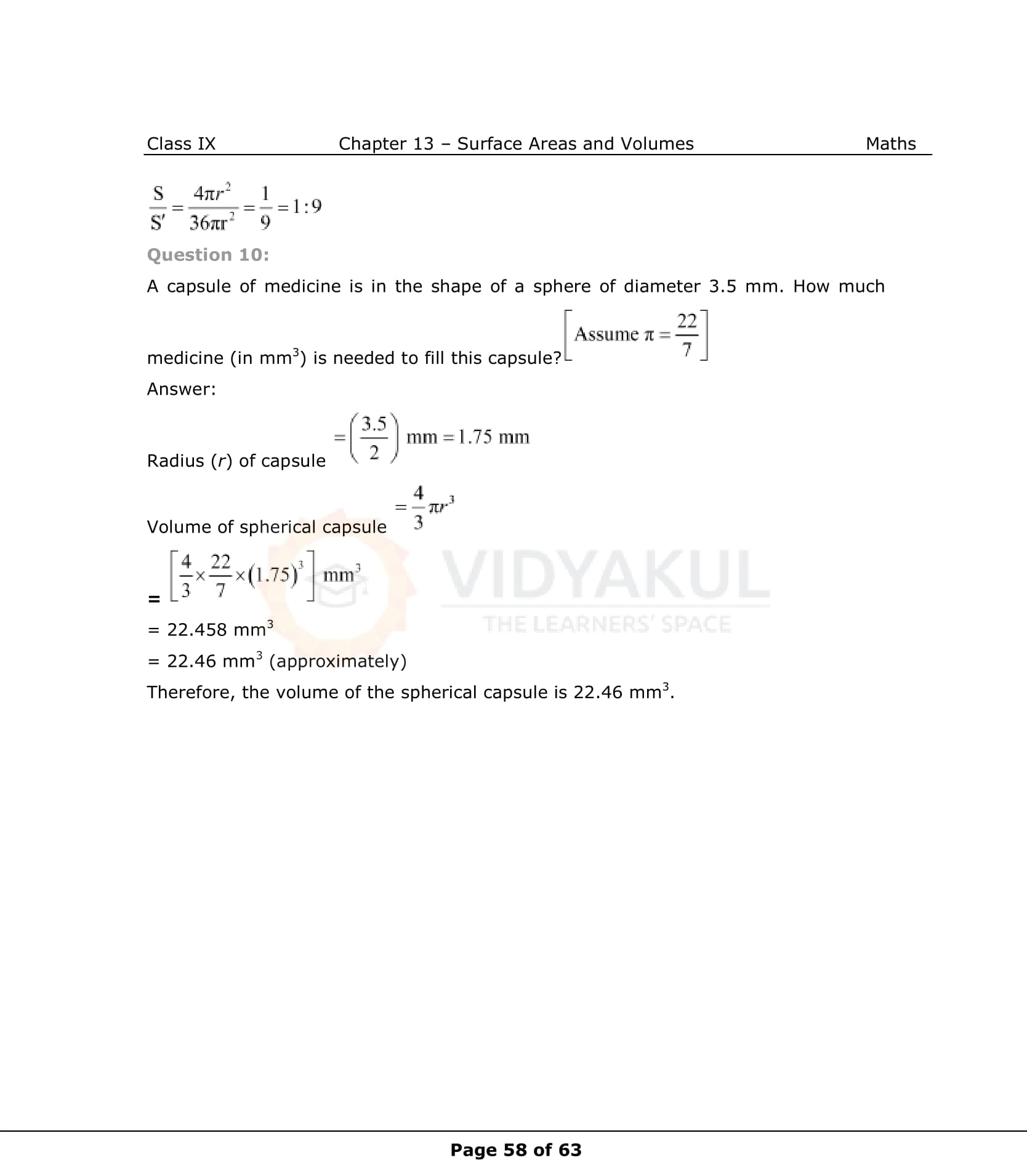 NCERT Solutions For Class 9 Maths Chapter 13