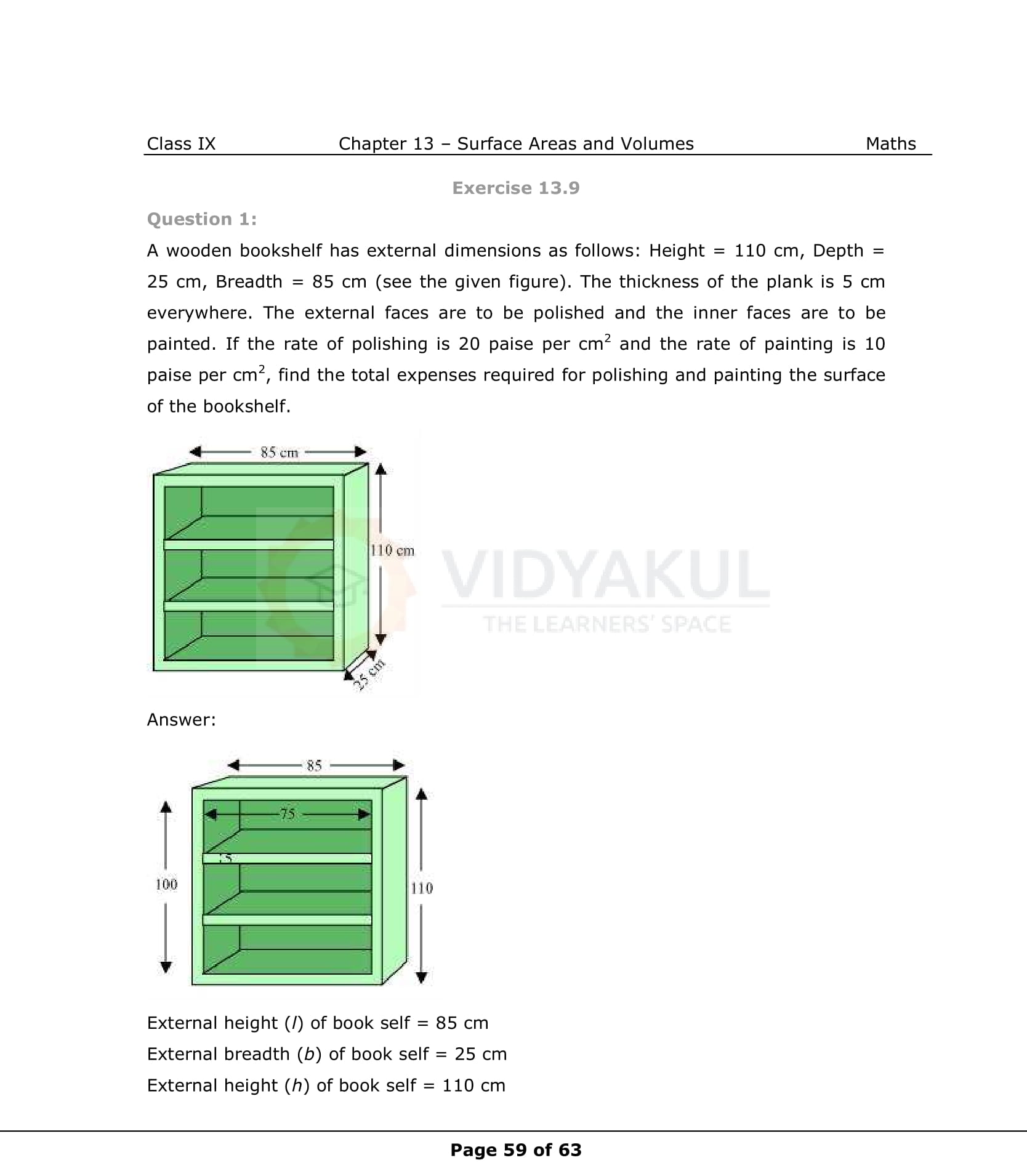 NCERT Solutions For Class 9 Maths Chapter 13