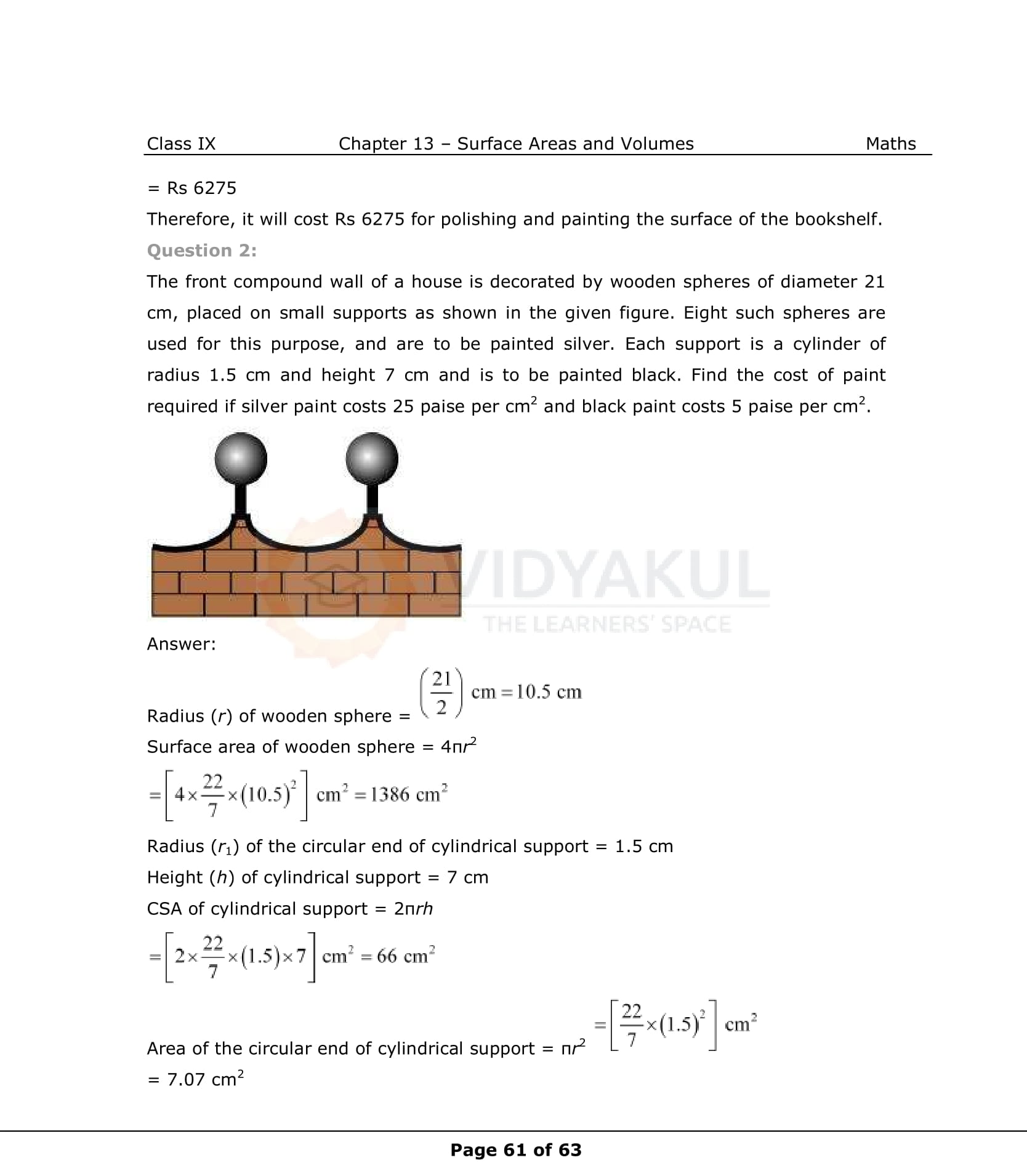 NCERT Solutions For Class 9 Maths Chapter 13