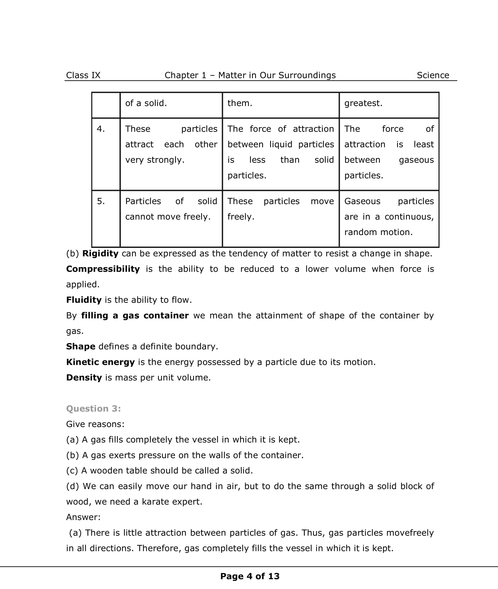 NCERT Solutions For Class 9 Science Chapter 1